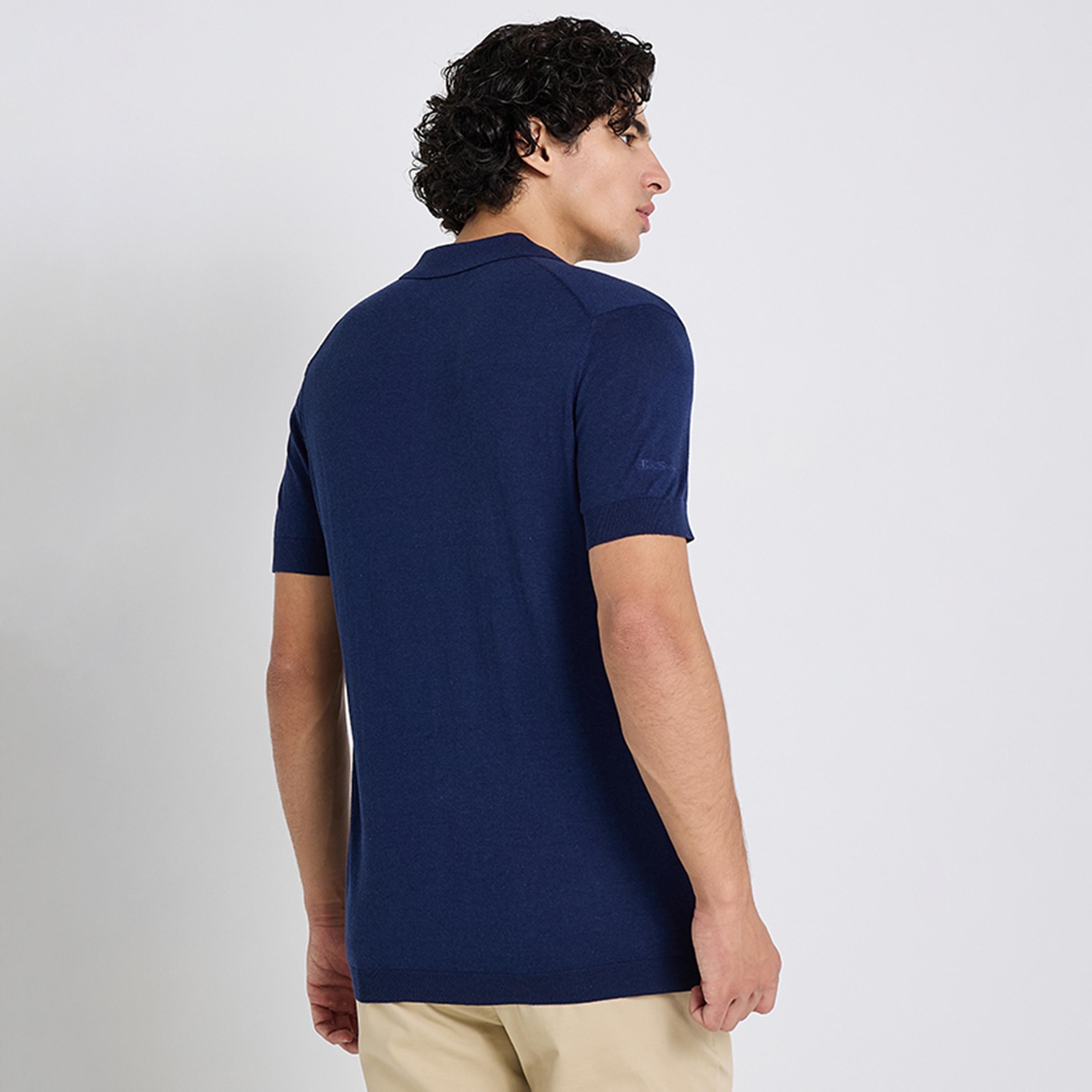 BEN SHERMAN Plain Collared Short Sleeves Men's Polo T-Shirt-men-clothing-tshirtsandpolos-polos-image-12