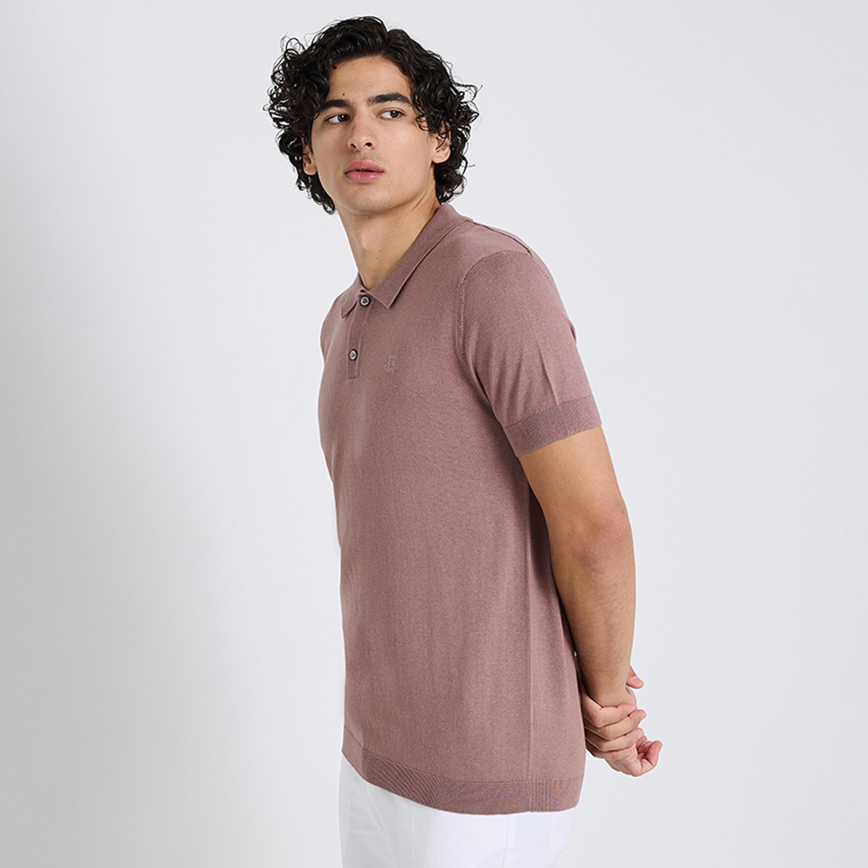 BEN SHERMAN Plain Collared Short Sleeves Men's Polo T-Shirt-men-clothing-tshirtsandpolos-polos-image-7