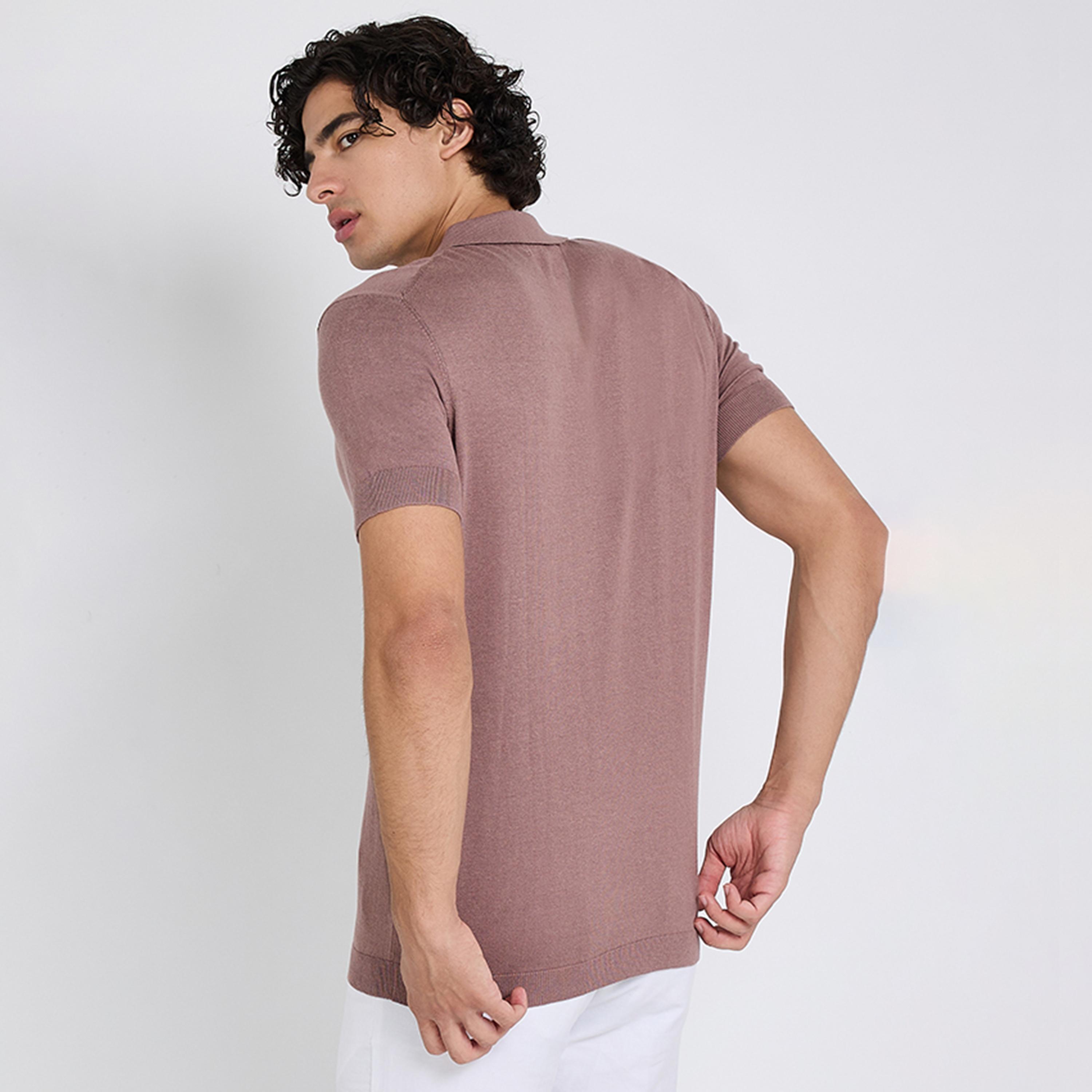 BEN SHERMAN Plain Collared Short Sleeves Men's Polo T-Shirt-men-clothing-tshirtsandpolos-polos-image-8