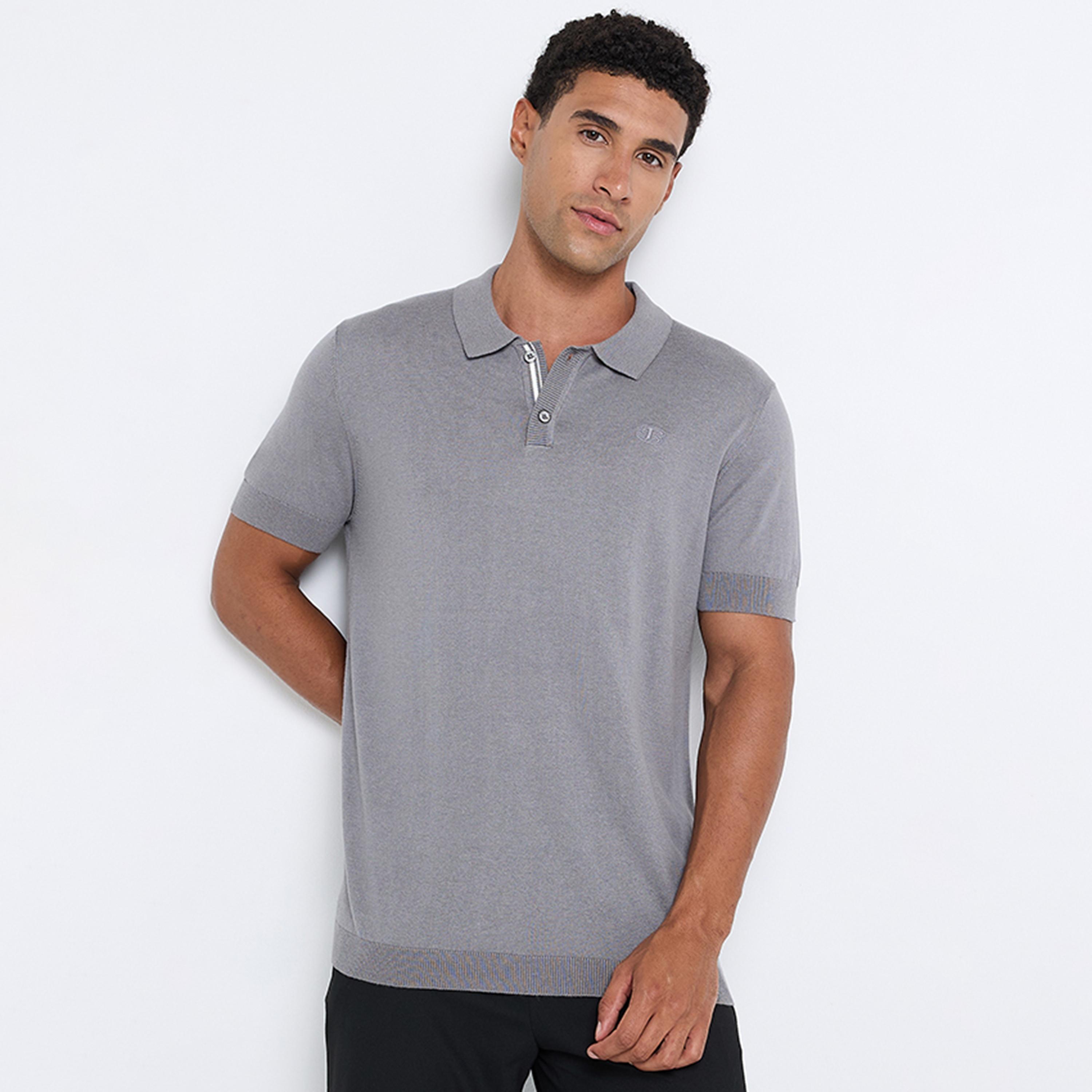 BEN SHERMAN Plain Collared Short Sleeves Men's Polo T-Shirt-men-clothing-tshirtsandpolos-polos-image-1