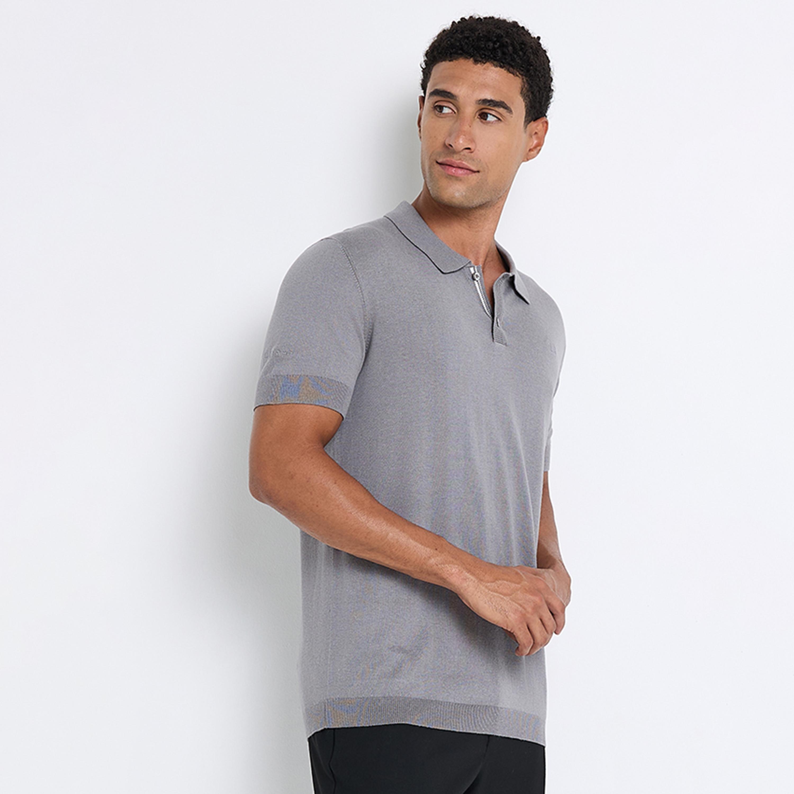 BEN SHERMAN Plain Collared Short Sleeves Men's Polo T-Shirt-men-clothing-tshirtsandpolos-polos-image-2