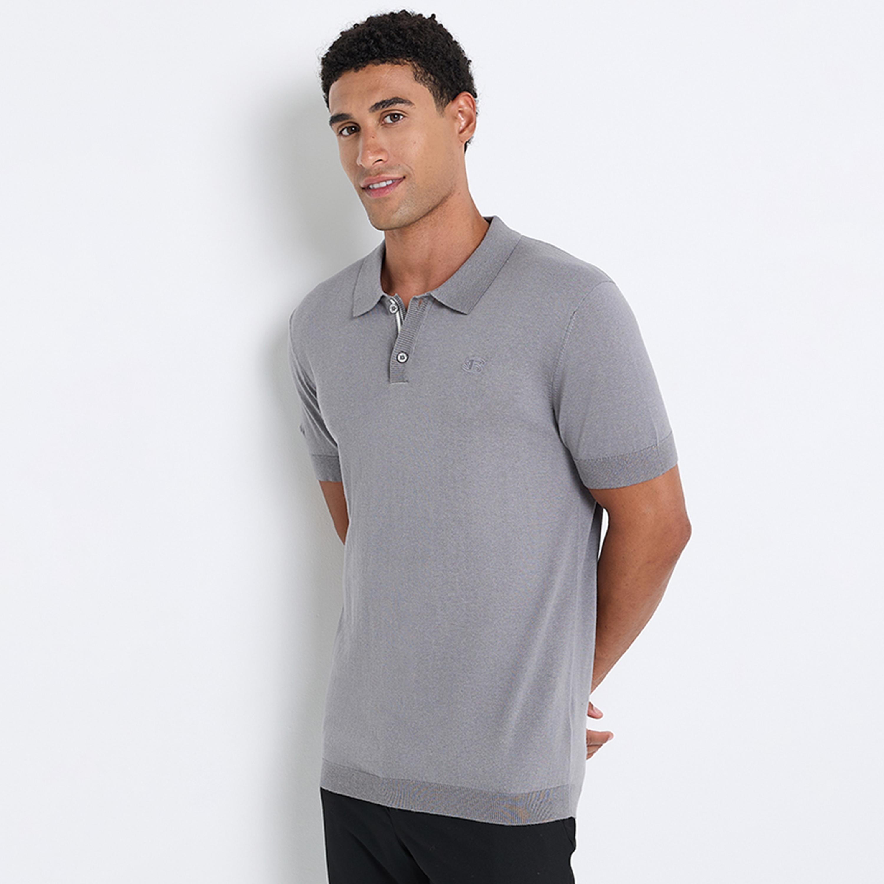 BEN SHERMAN Plain Collared Short Sleeves Men's Polo T-Shirt-men-clothing-tshirtsandpolos-polos-image-3