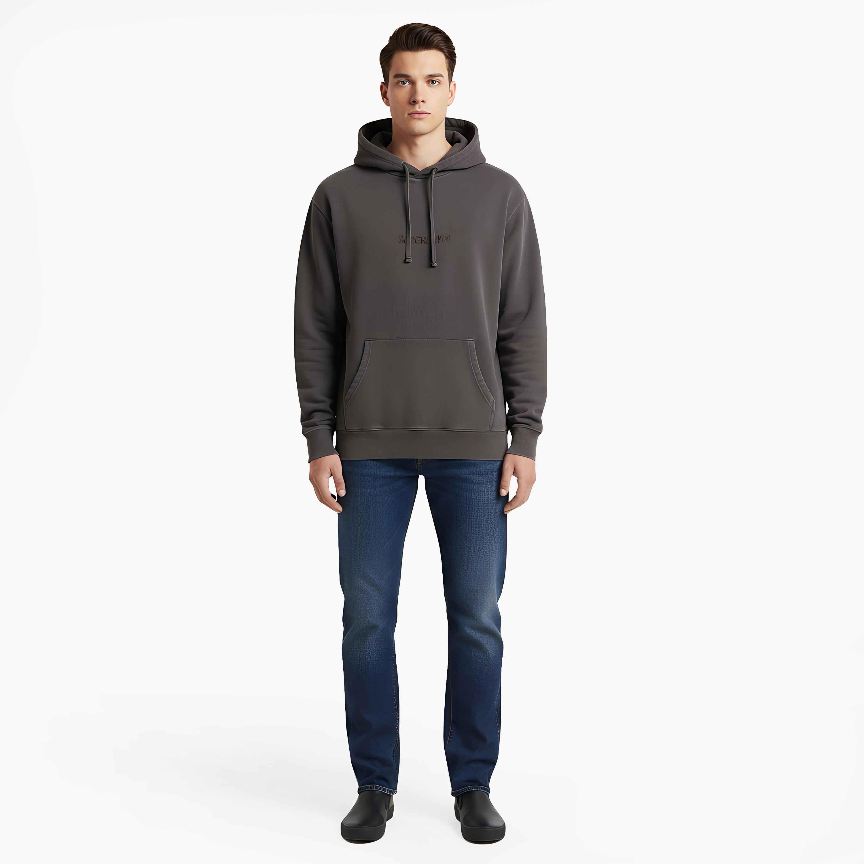 Superdry Plain Hooded Neck Long Sleeves Men's Hoodie-men-winterwear-hoodiesandsweatshirts-image-2