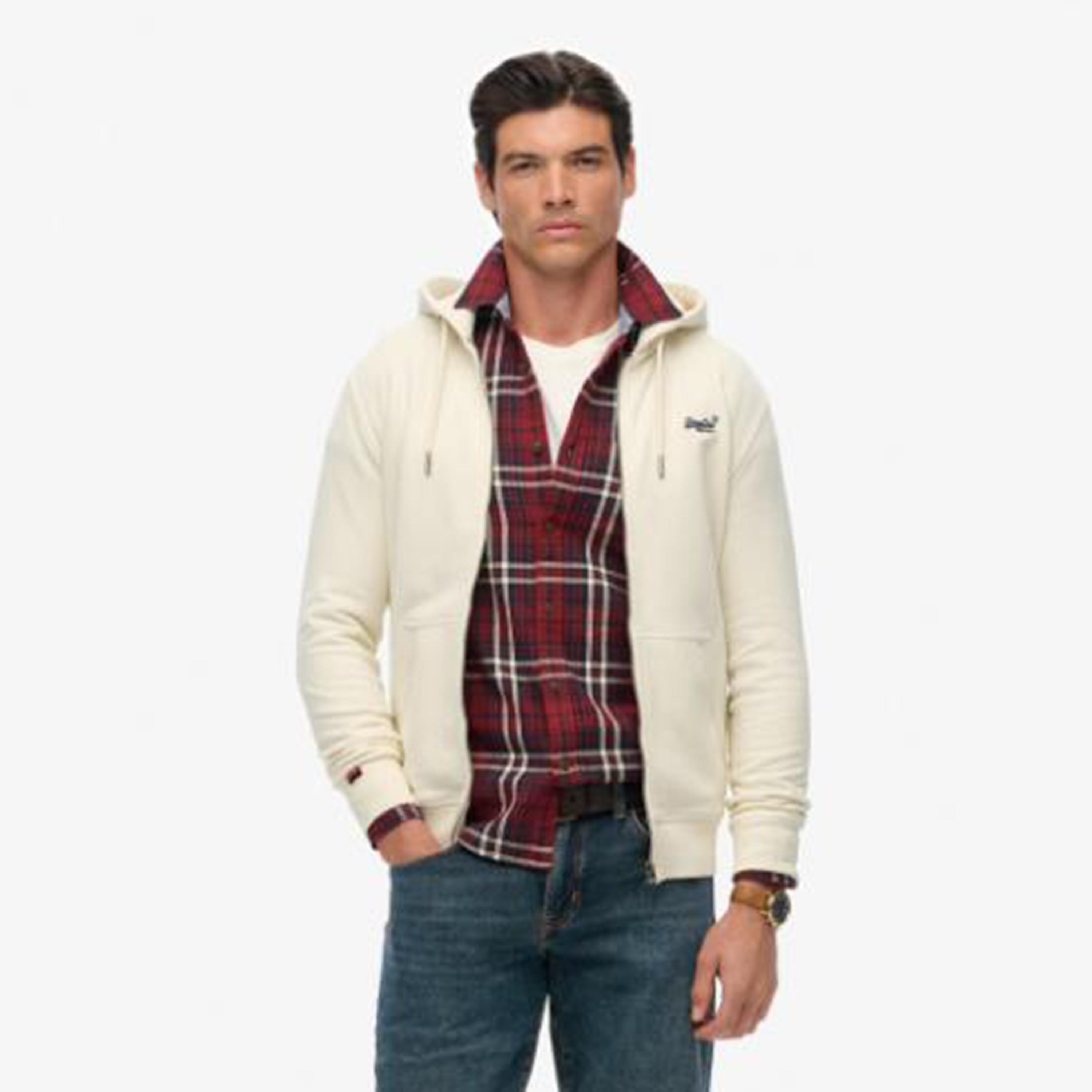Superdry Plain Long Sleeves Men's Zip Through Hoodie-men-winterwear-hoodiesandsweatshirts-image-1