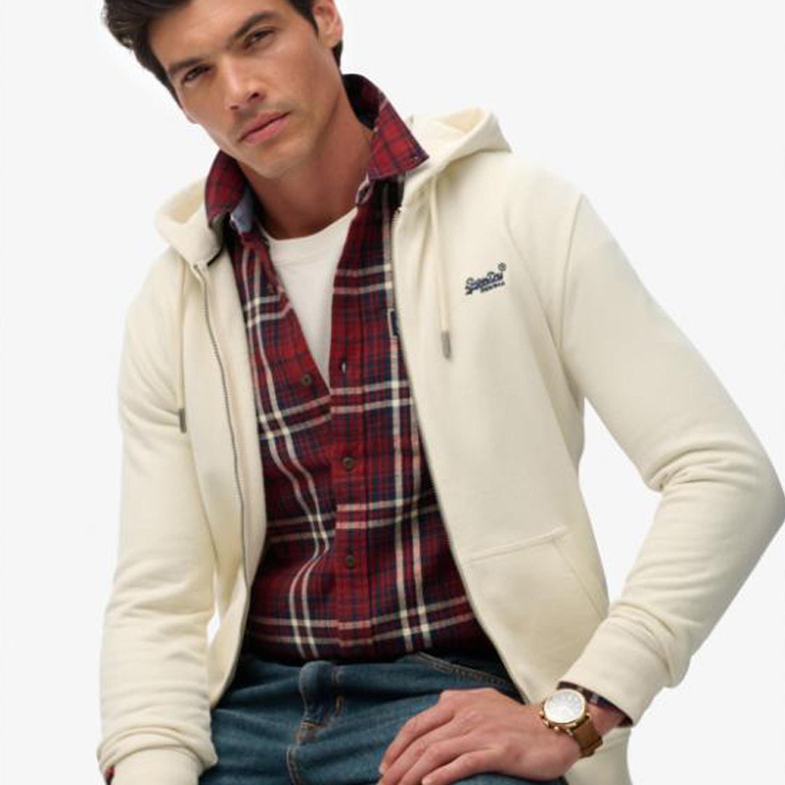 Superdry Plain Long Sleeves Men's Zip Through Hoodie-men-winterwear-hoodiesandsweatshirts-image-4