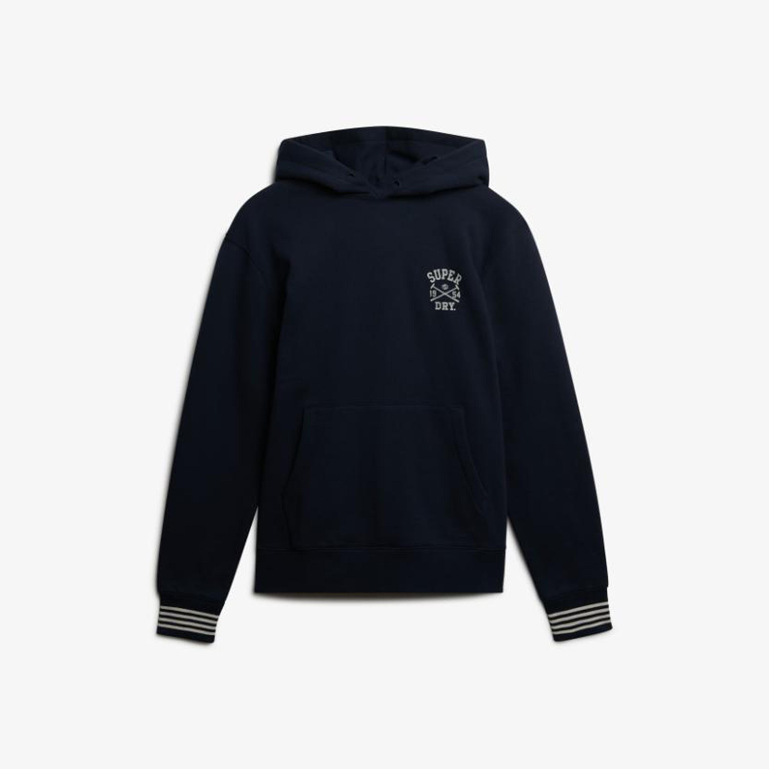 كنزة بغطاء رأس رجالية سادة بأكمام طويلة ورقبة بغطاء من سوبر دراي-men-winterwear-hoodiesandsweatshirts-image-4