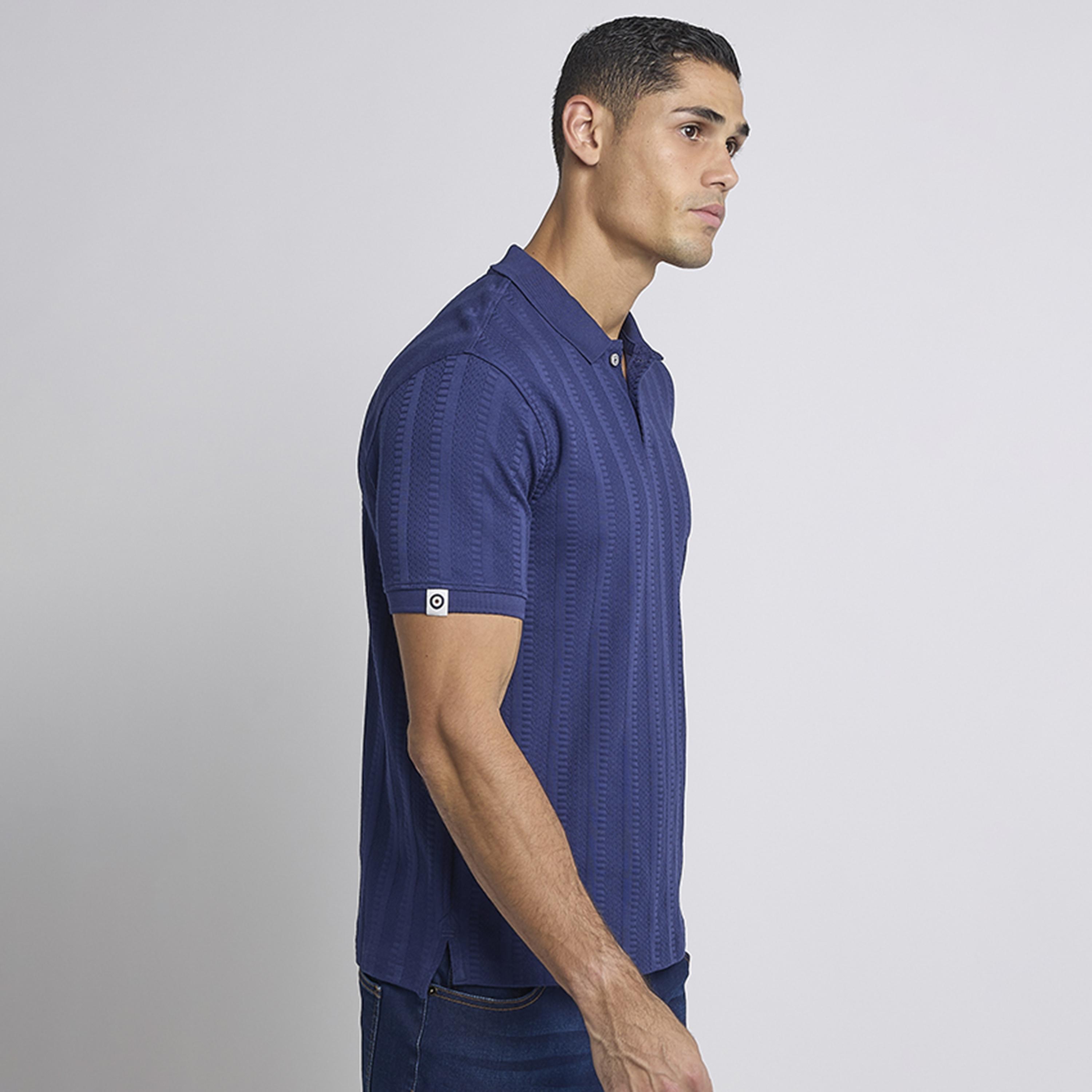 تيشيرت بولو رجالي منقوش بياقة وأكمام قصيرة من بن شيرمان-men-clothing-tshirtsandpolos-polos-image-6