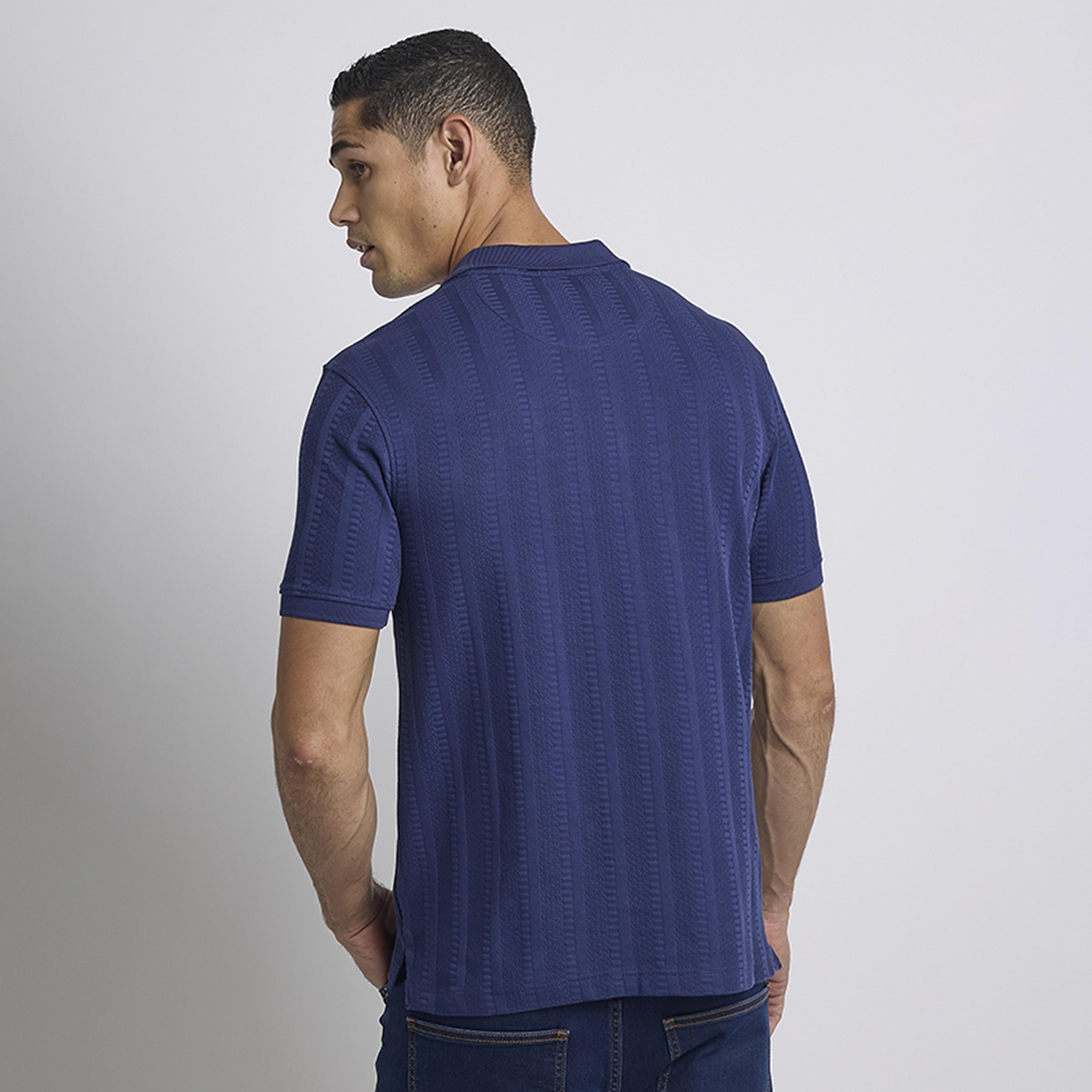 تيشيرت بولو رجالي منقوش بياقة وأكمام قصيرة من بن شيرمان-men-clothing-tshirtsandpolos-polos-image-8