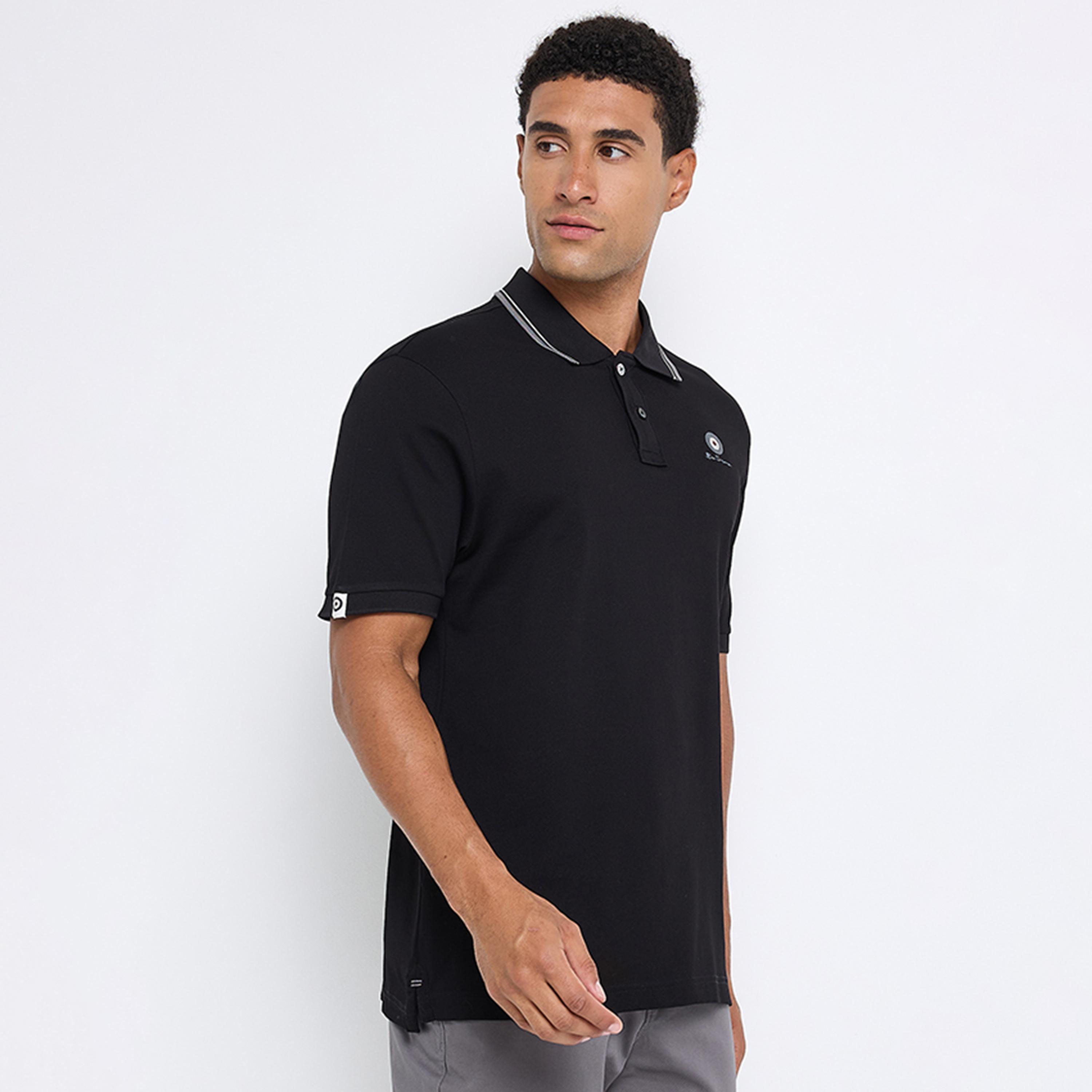 تيشيرت بولو رجالي سادة بياقة وأكمام قصيرة من بن شيرمان-men-clothing-tshirtsandpolos-polos-image-10