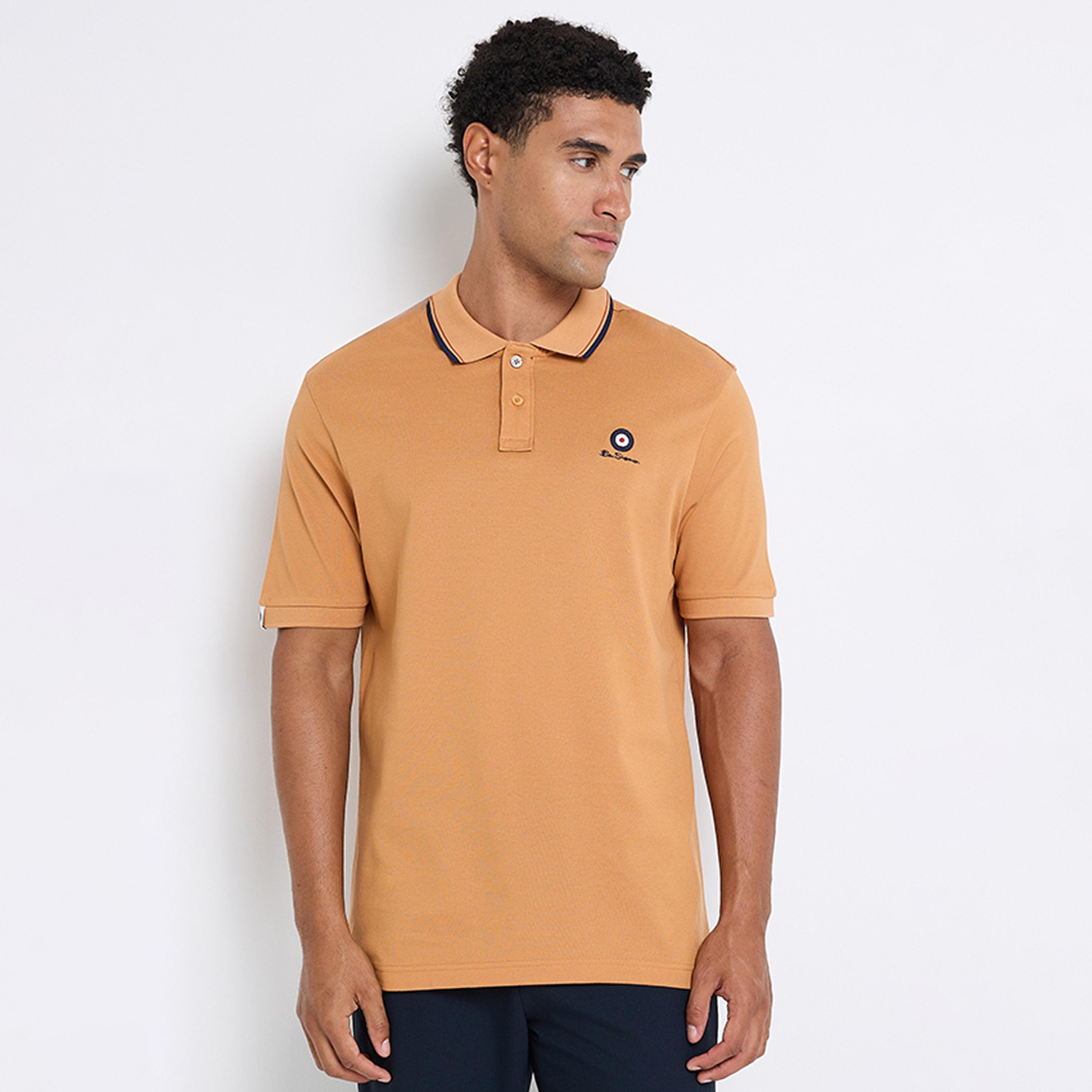 تيشيرت بولو رجالي سادة بياقة وأكمام قصيرة من بن شيرمان-men-clothing-tshirtsandpolos-polos-image-5