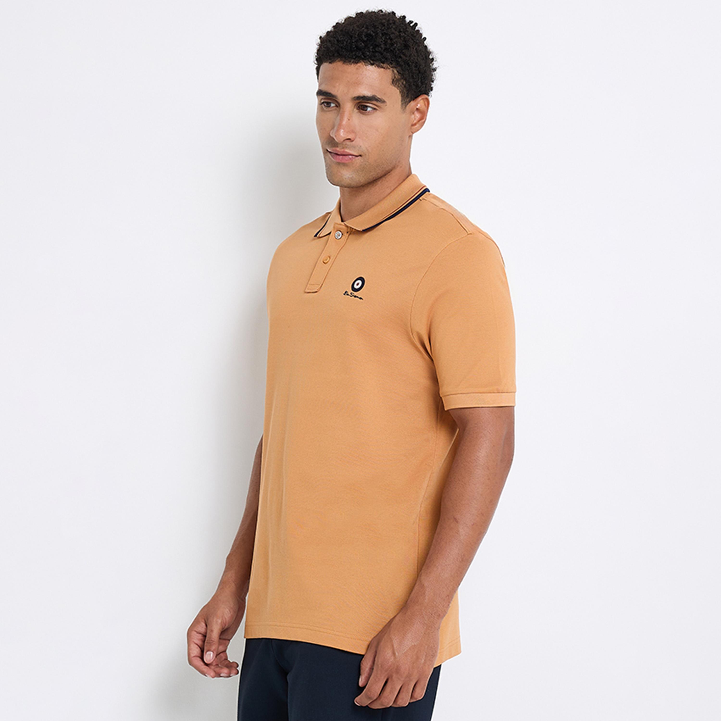 تيشيرت بولو رجالي سادة بياقة وأكمام قصيرة من بن شيرمان-men-clothing-tshirtsandpolos-polos-image-7