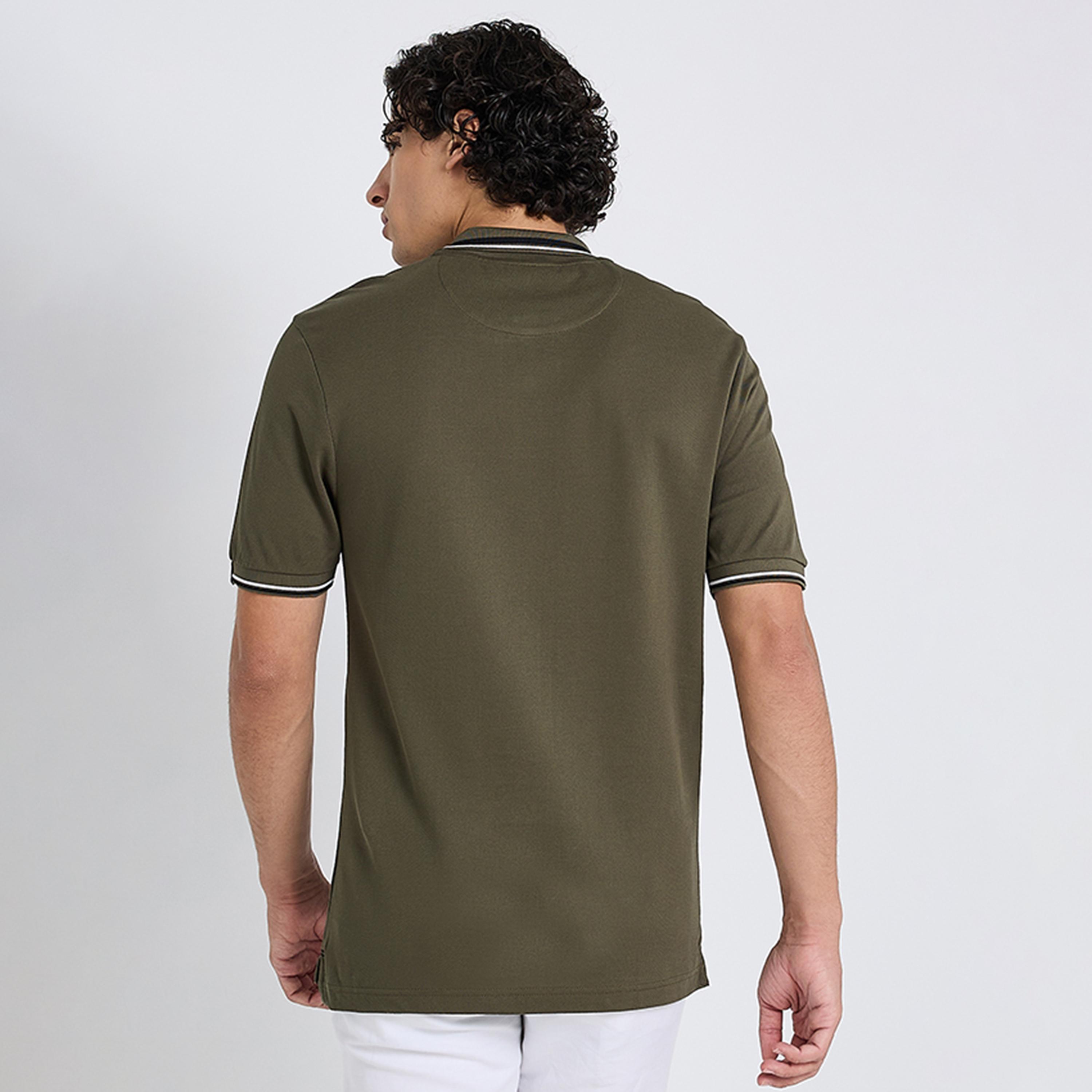 BEN SHERMAN Plain Collared Short Sleeves Men's Polo T-Shirt-men-clothing-tshirtsandpolos-polos-image-4