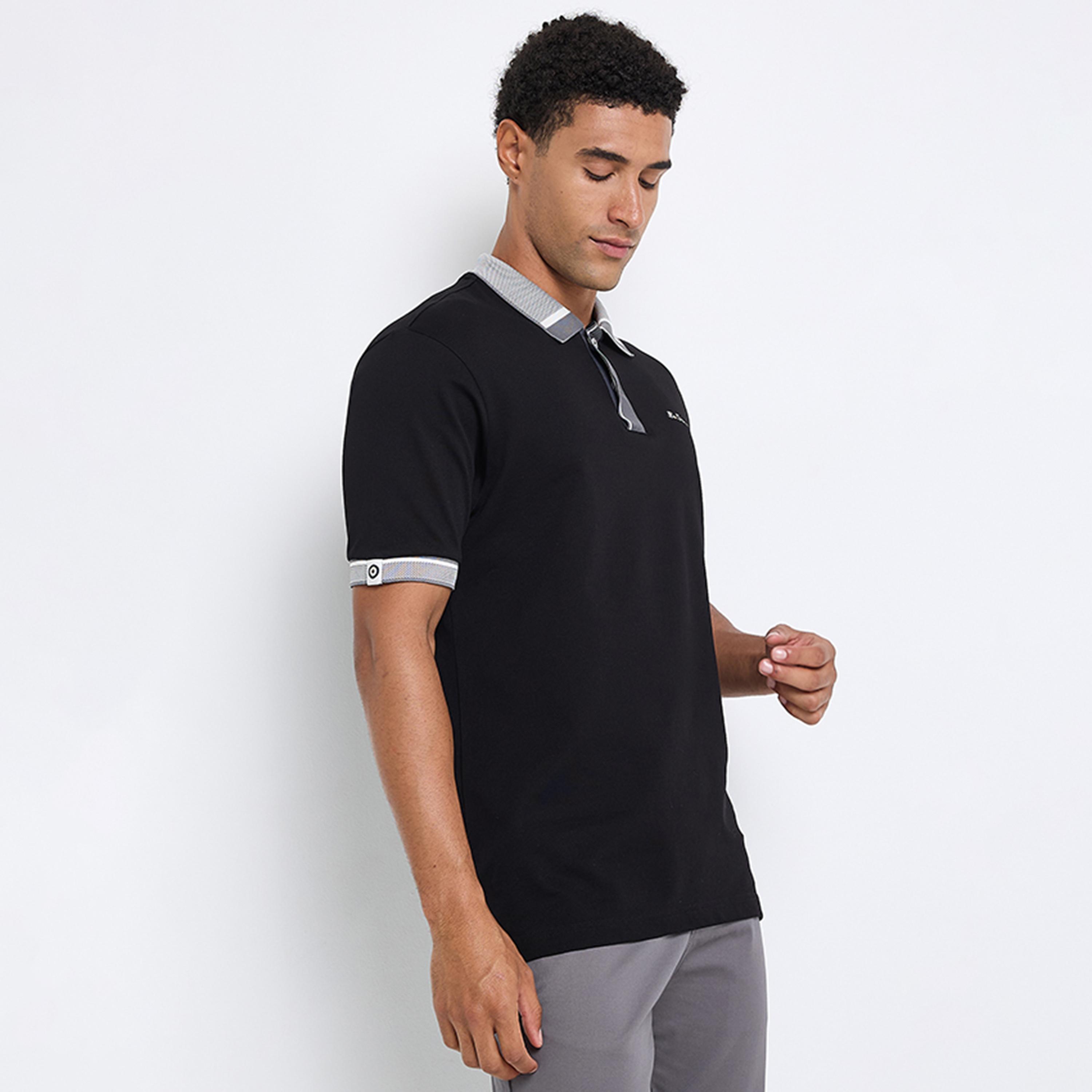 BEN SHERMAN Plain Collared Short Sleeves Men's Polo T-Shirt-men-clothing-tshirtsandpolos-polos-image-2