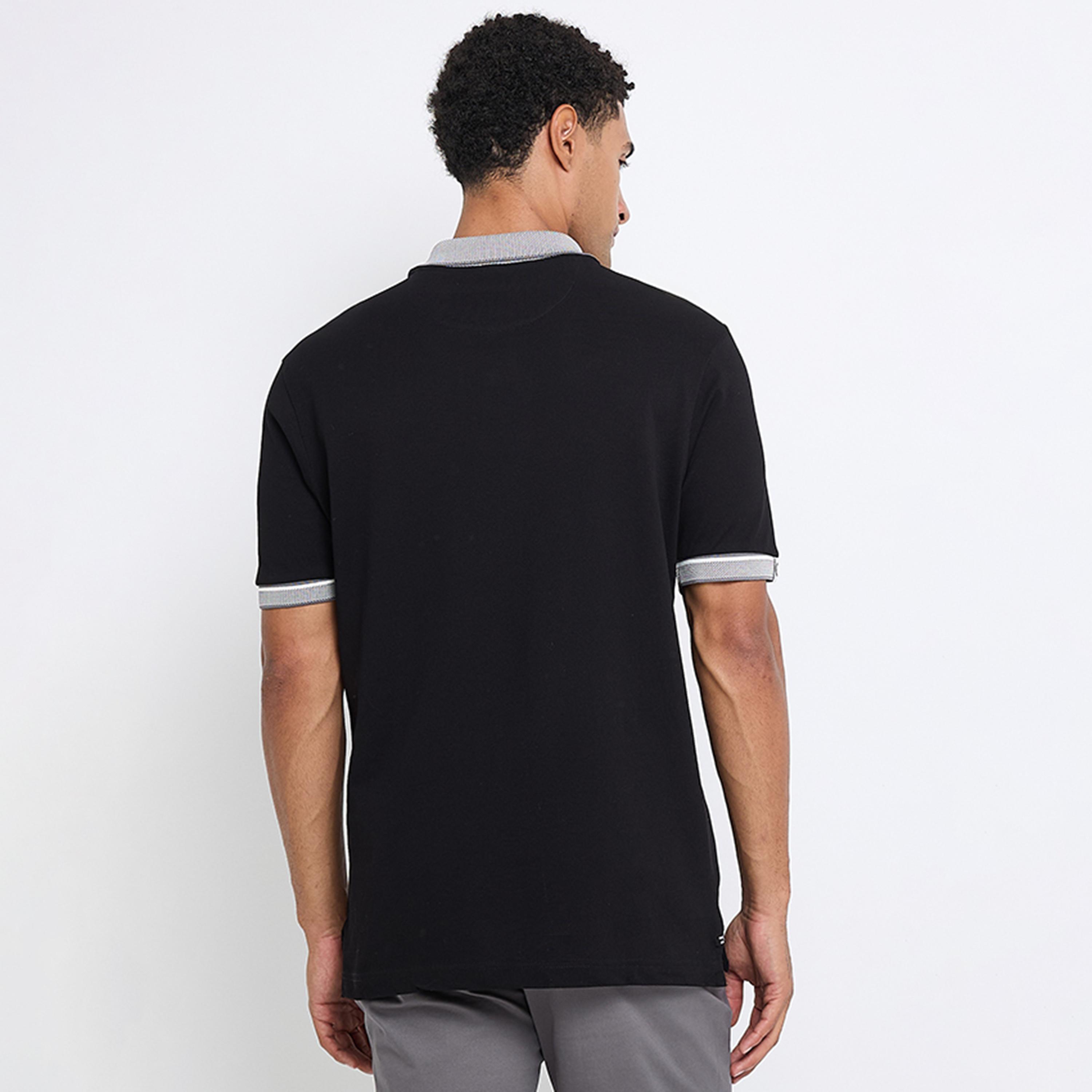 BEN SHERMAN Plain Collared Short Sleeves Men's Polo T-Shirt-men-clothing-tshirtsandpolos-polos-image-4