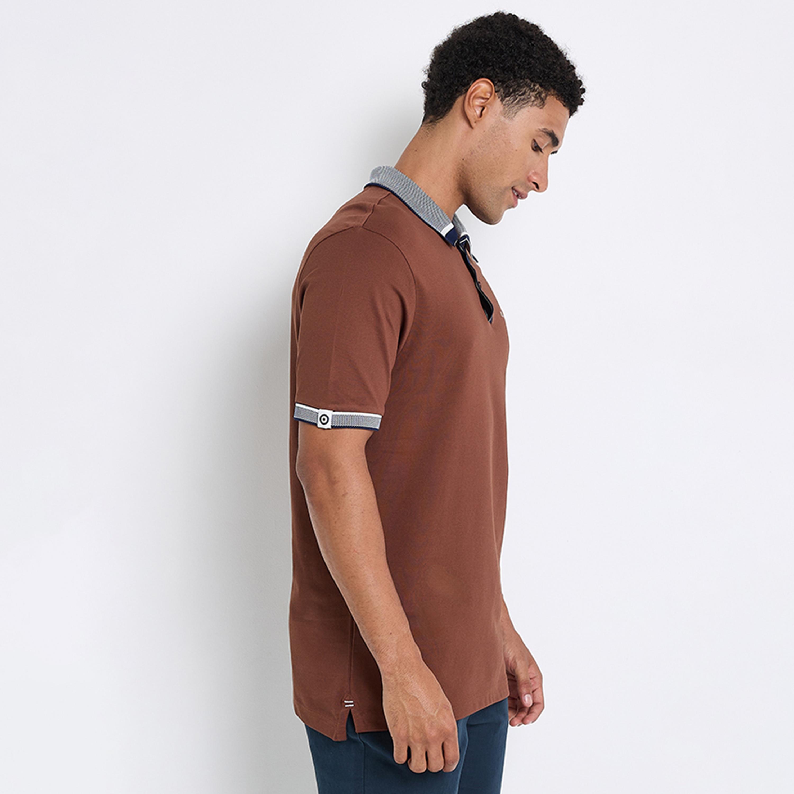 BEN SHERMAN Plain Collared Short Sleeves Men's Polo T-Shirt-men-clothing-tshirtsandpolos-polos-image-6
