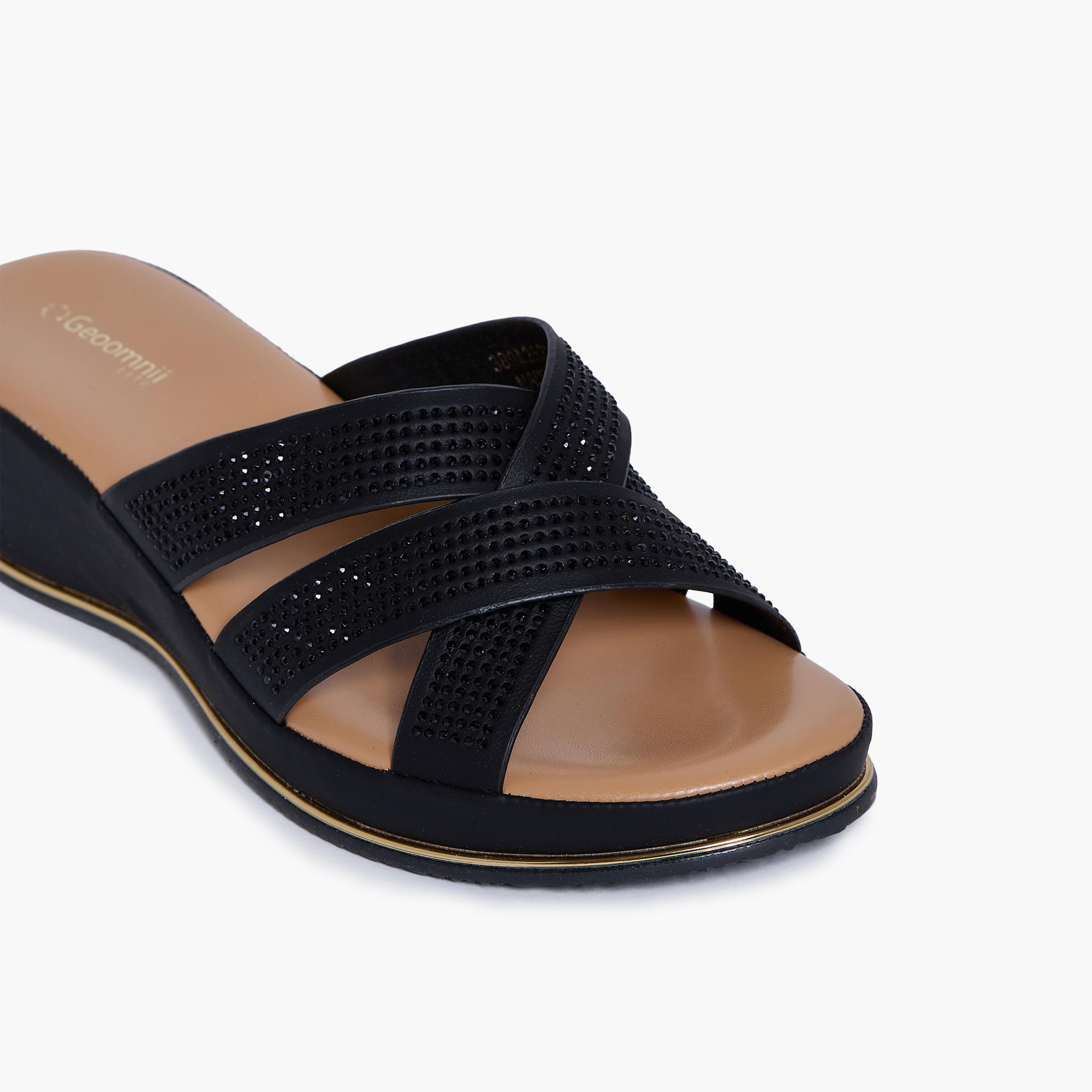 جيومني - صندل كيمبرلي1 سهل الارتداء بكعب إسفيني للنساء | M253214-BLACK-women-shoes-sandals-heeled-image-2