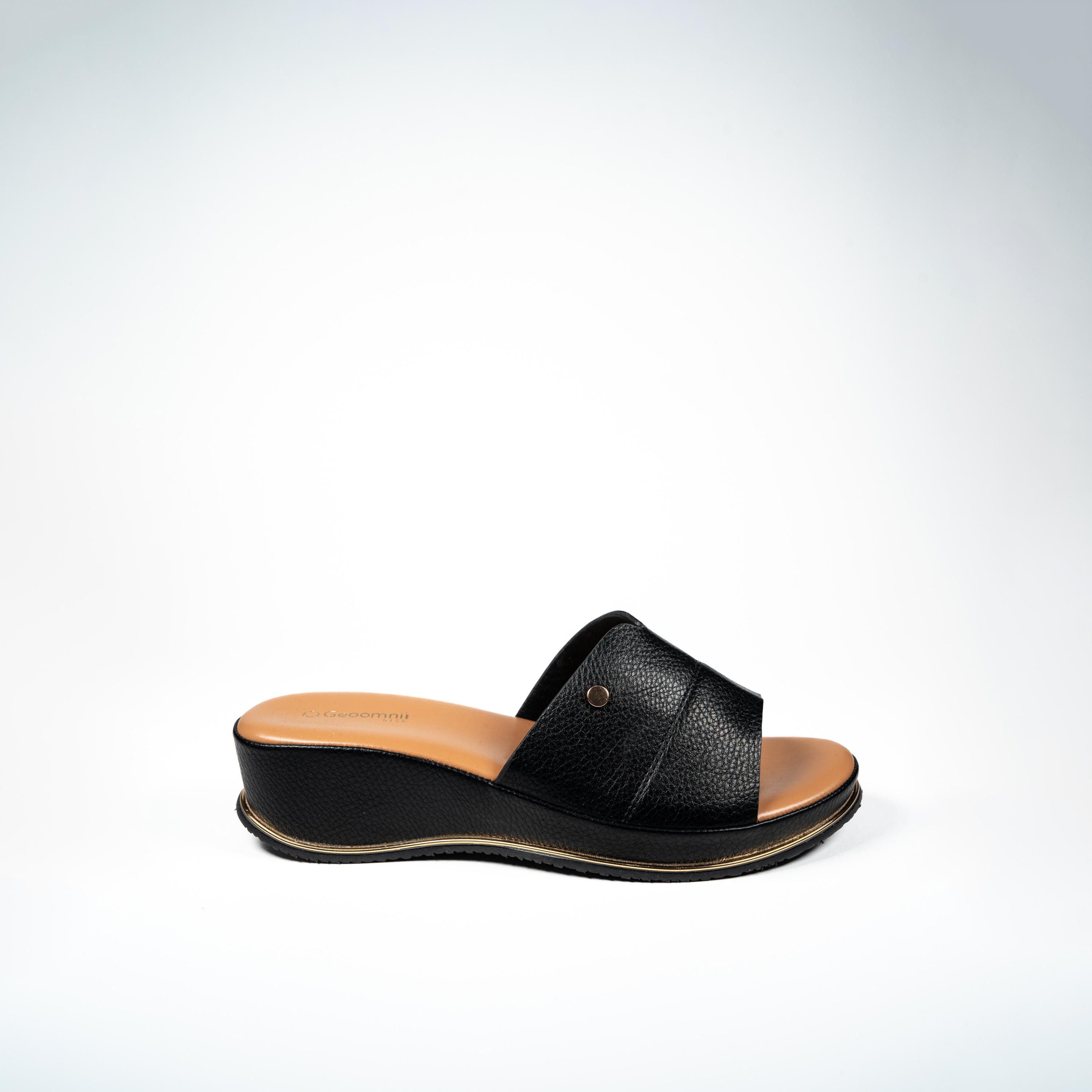 جيومني - صندل بيس سهل الارتداء بكعب إسفيني للنساء | M253216-BLACK-women-shoes-sandals-heeled-image-4