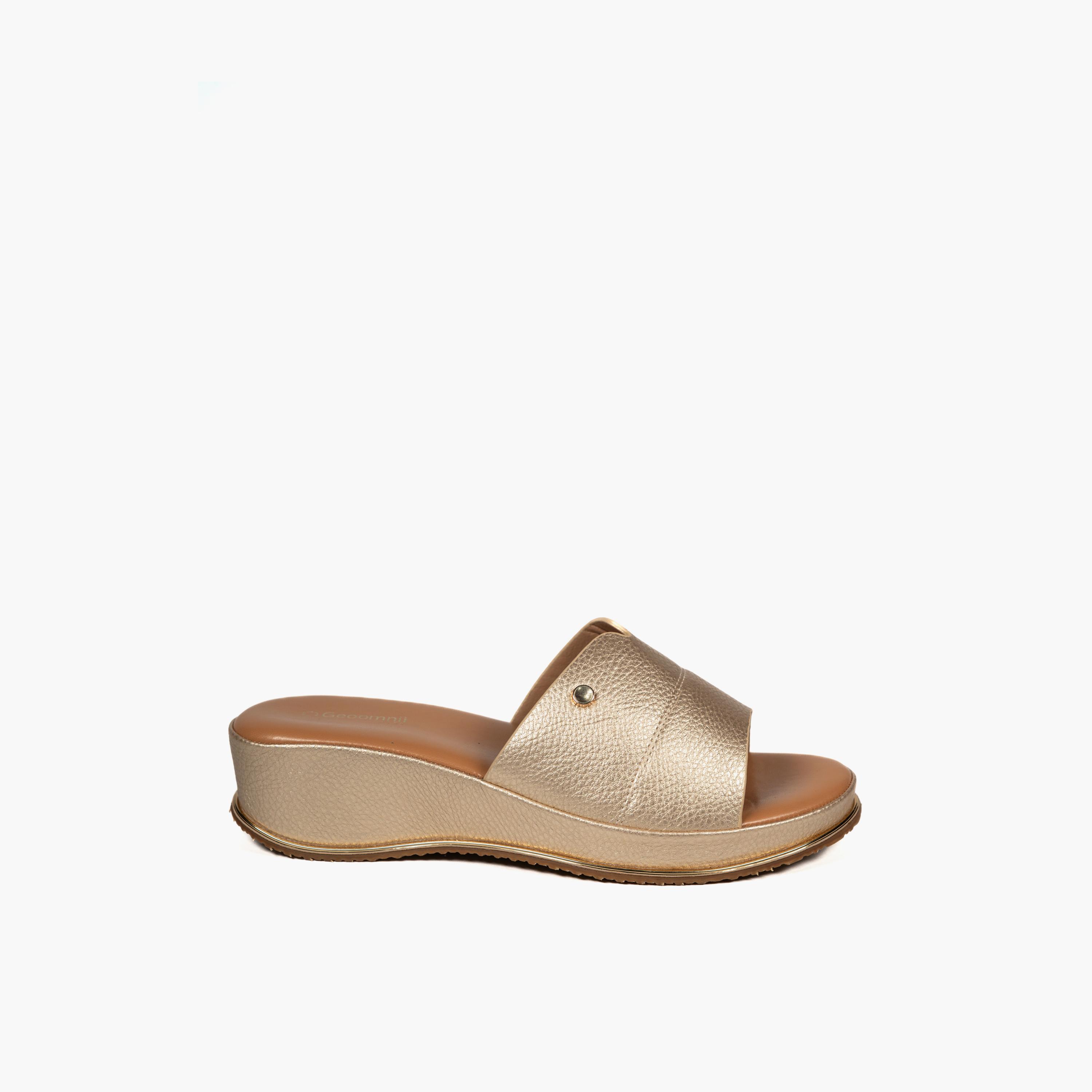جيومني - صندل رايك سهل الارتداء بكعب إسفيني للنساء | M253216-GOLD-women-shoes-sandals-heeled-image-4
