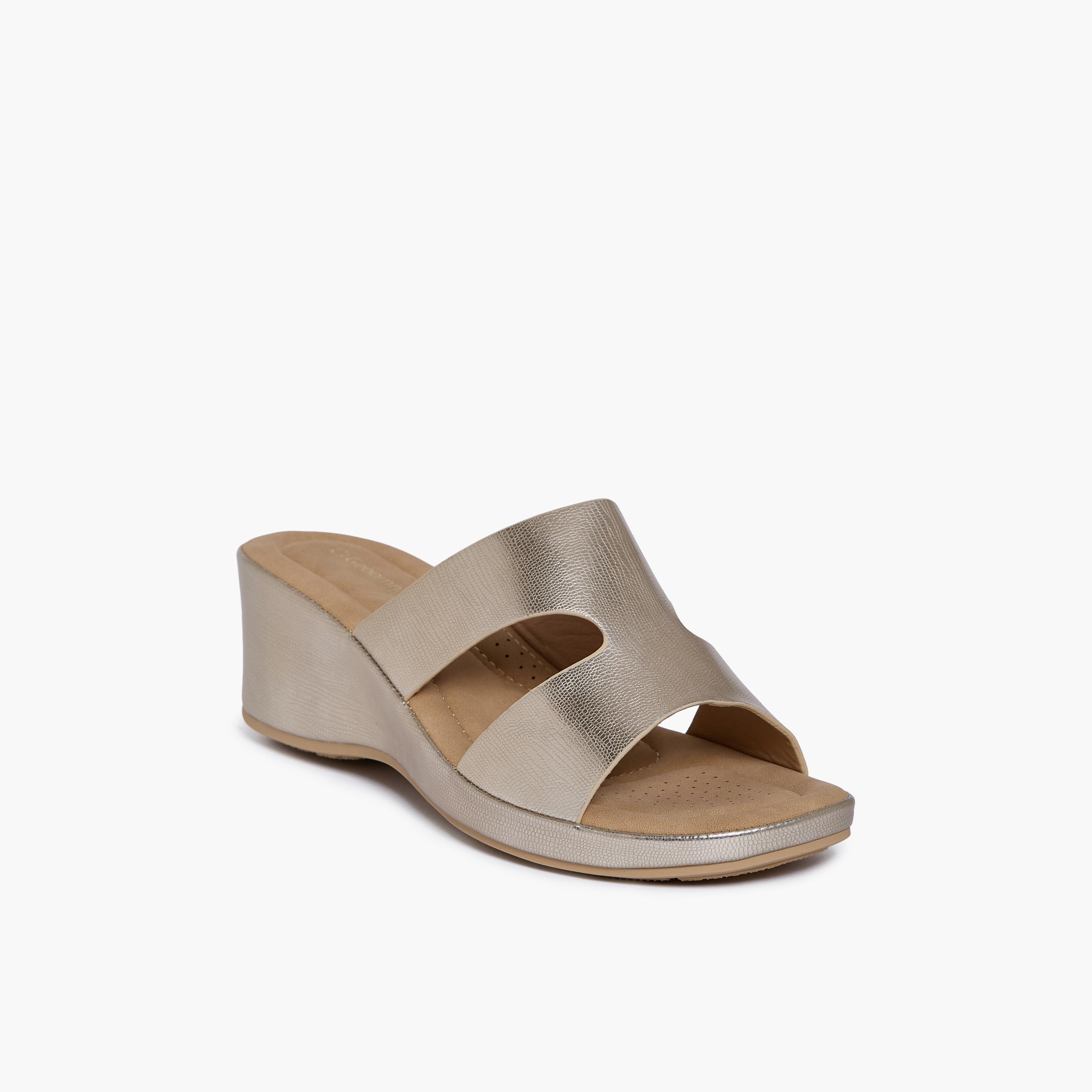 جيومني - صندل لانا1 سهل الارتداء بكعب إسفيني للنساء | M253233-GOLD-women-shoes-sandals-heeled-image-1