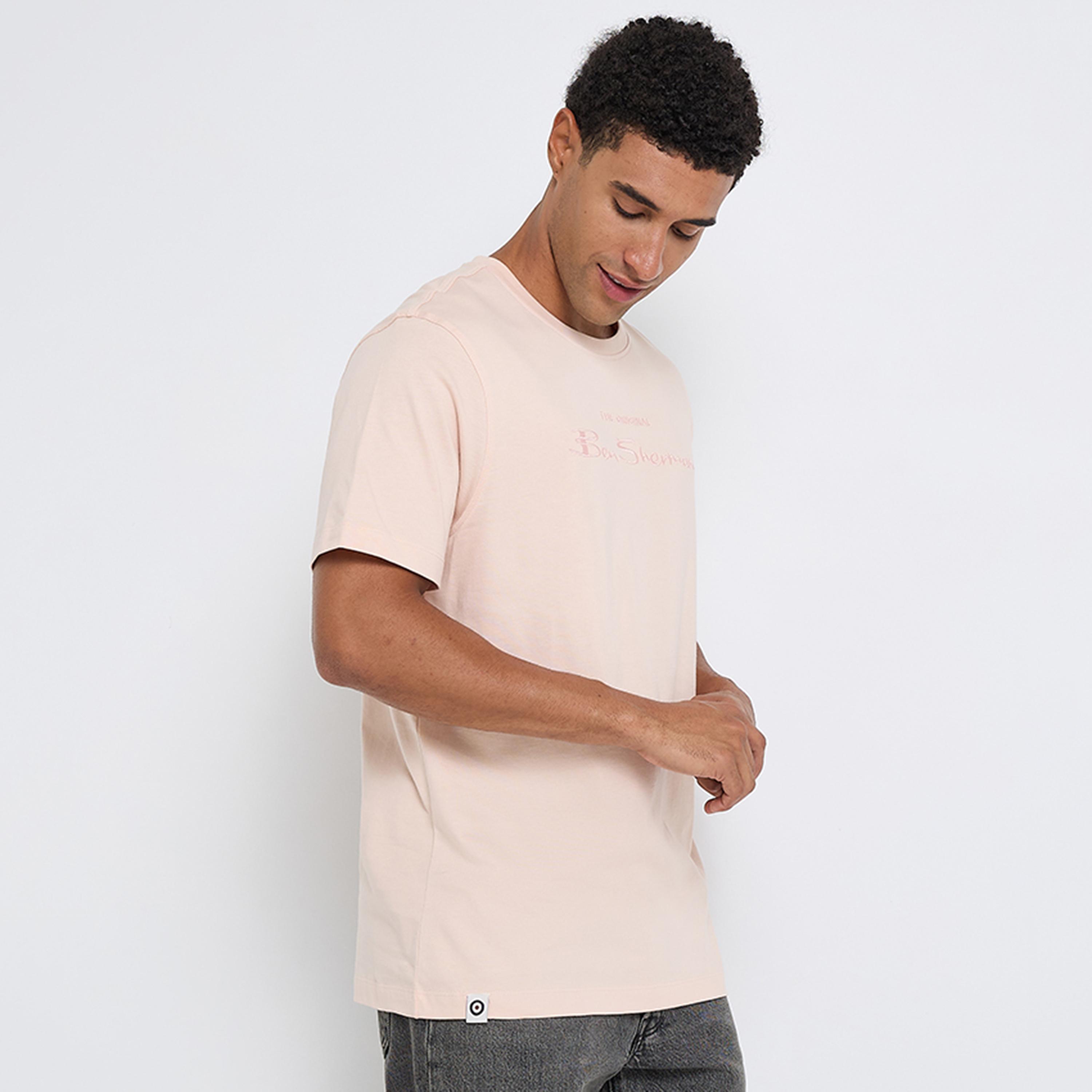 Ben Sherman Embroidered Crew Neck Short Sleeves Men's T-Shirt-men-clothing-tshirtsandpolos-tshirts-image-5