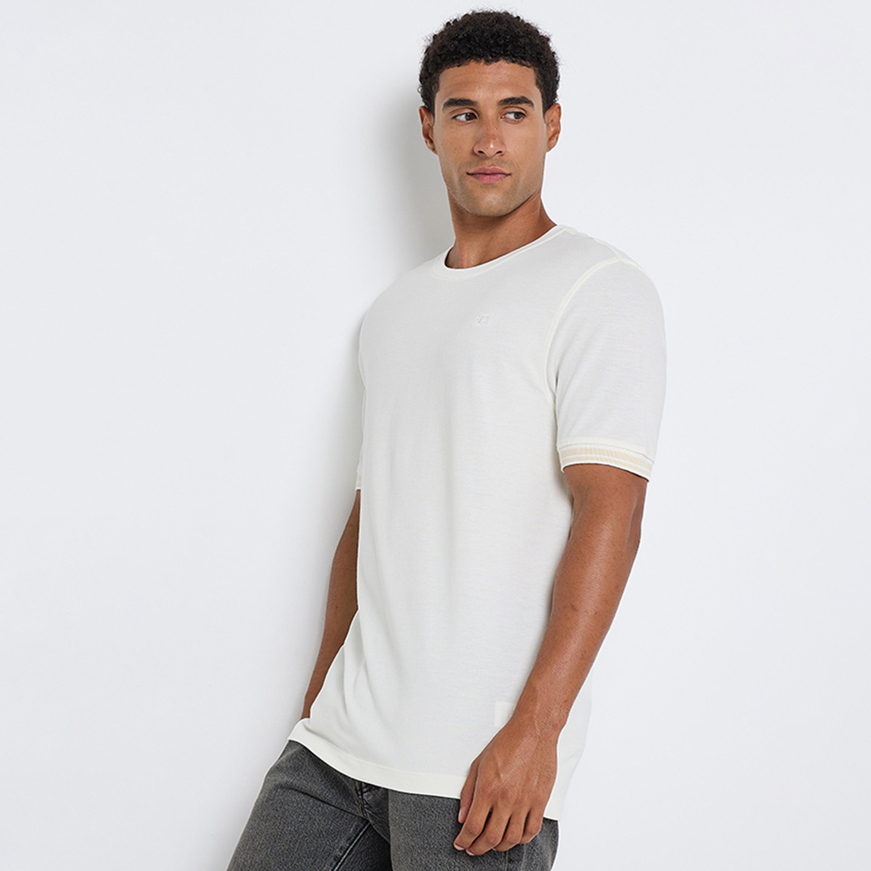 BEN SHERMAN Plain Crew Neck Short Sleeves Men's T-Shirt-men-clothing-tshirtsandpolos-tshirts-image-3