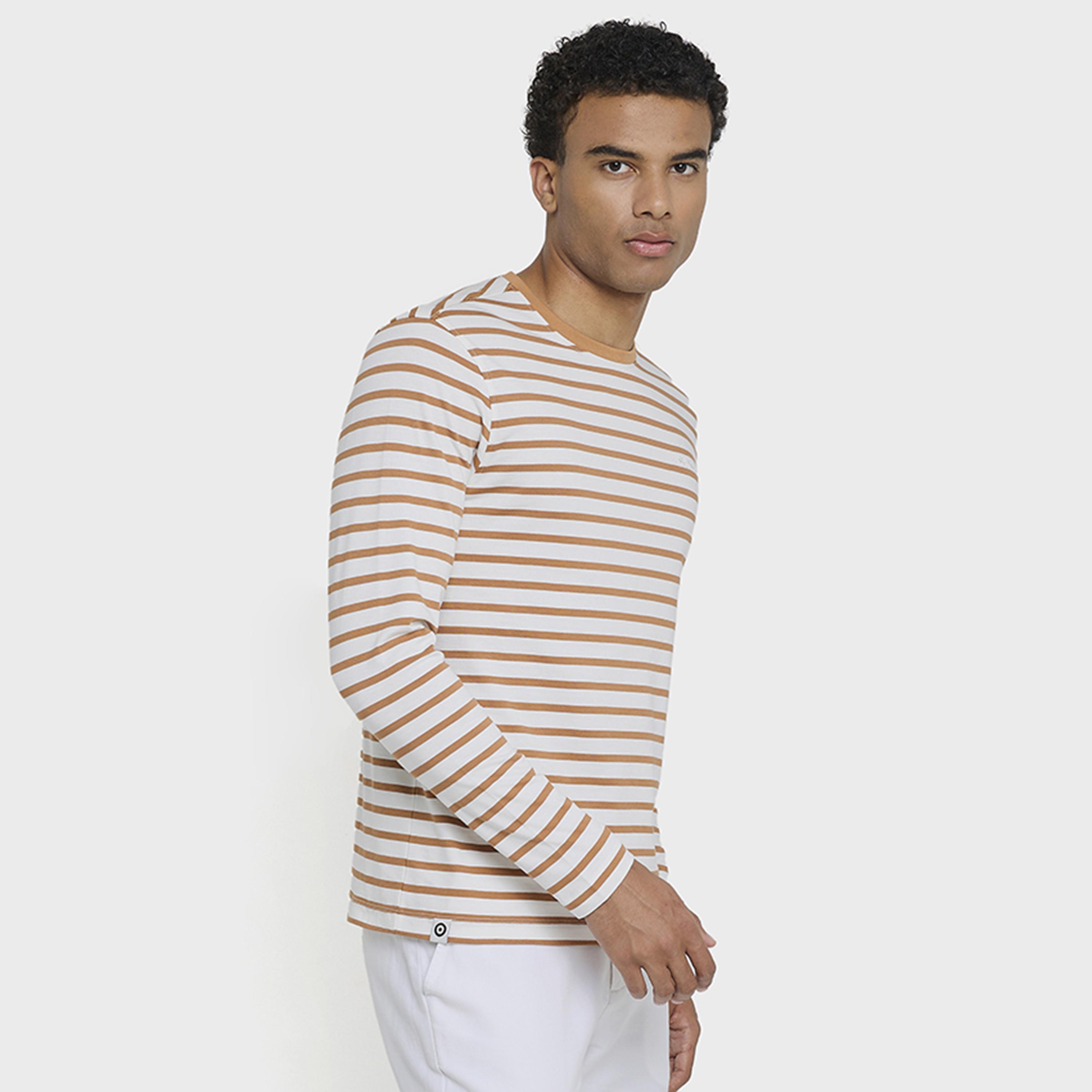 تي شيرت رجالي مخطط بياقة دائرية وأكمام طويلة من بن شيرمان-men-clothing-tshirtsandpolos-tshirts-image-2