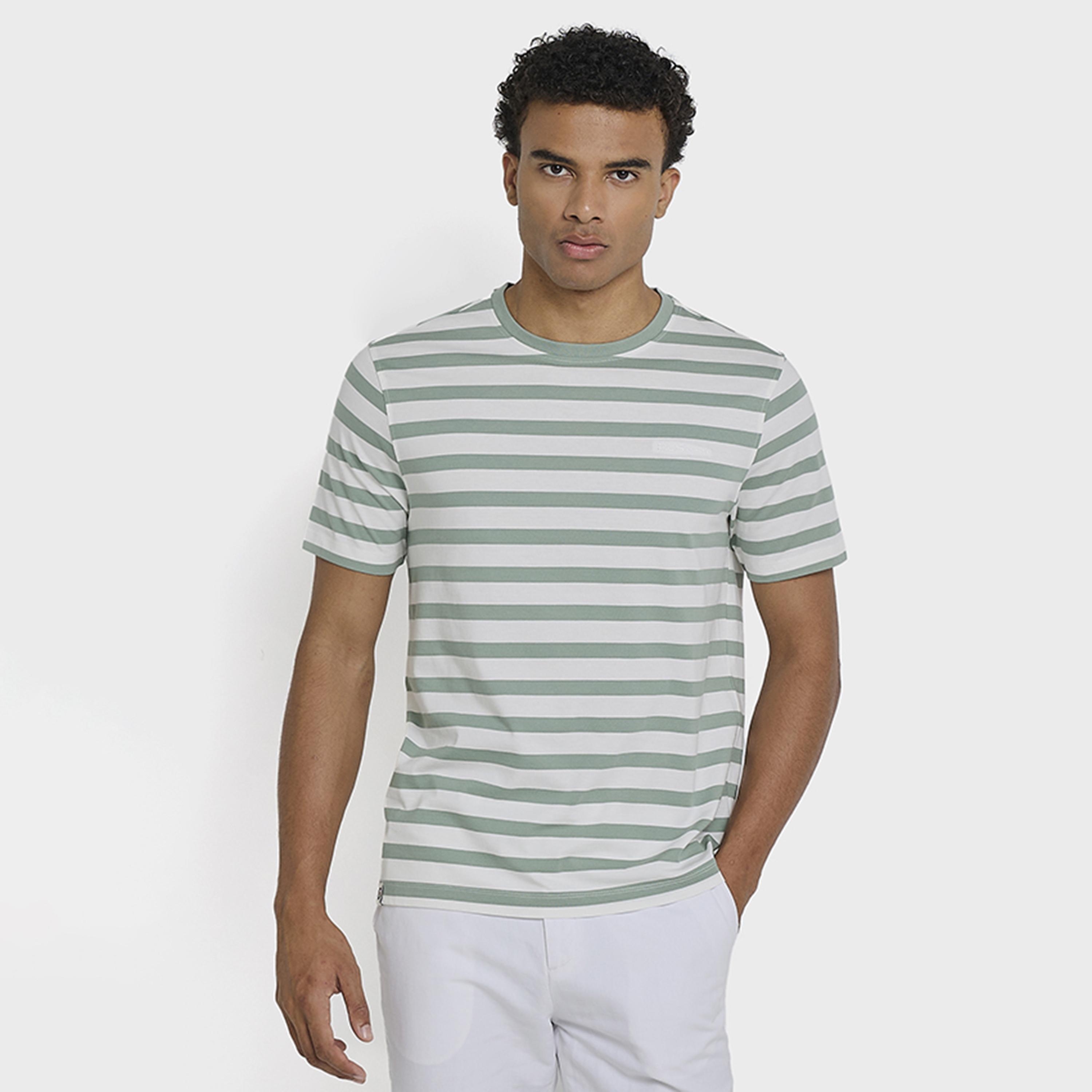 تي شيرت رجالي مخطط بياقة دائرية وأكمام قصيرة من بن شيرمان-men-clothing-tshirtsandpolos-tshirts-image-1