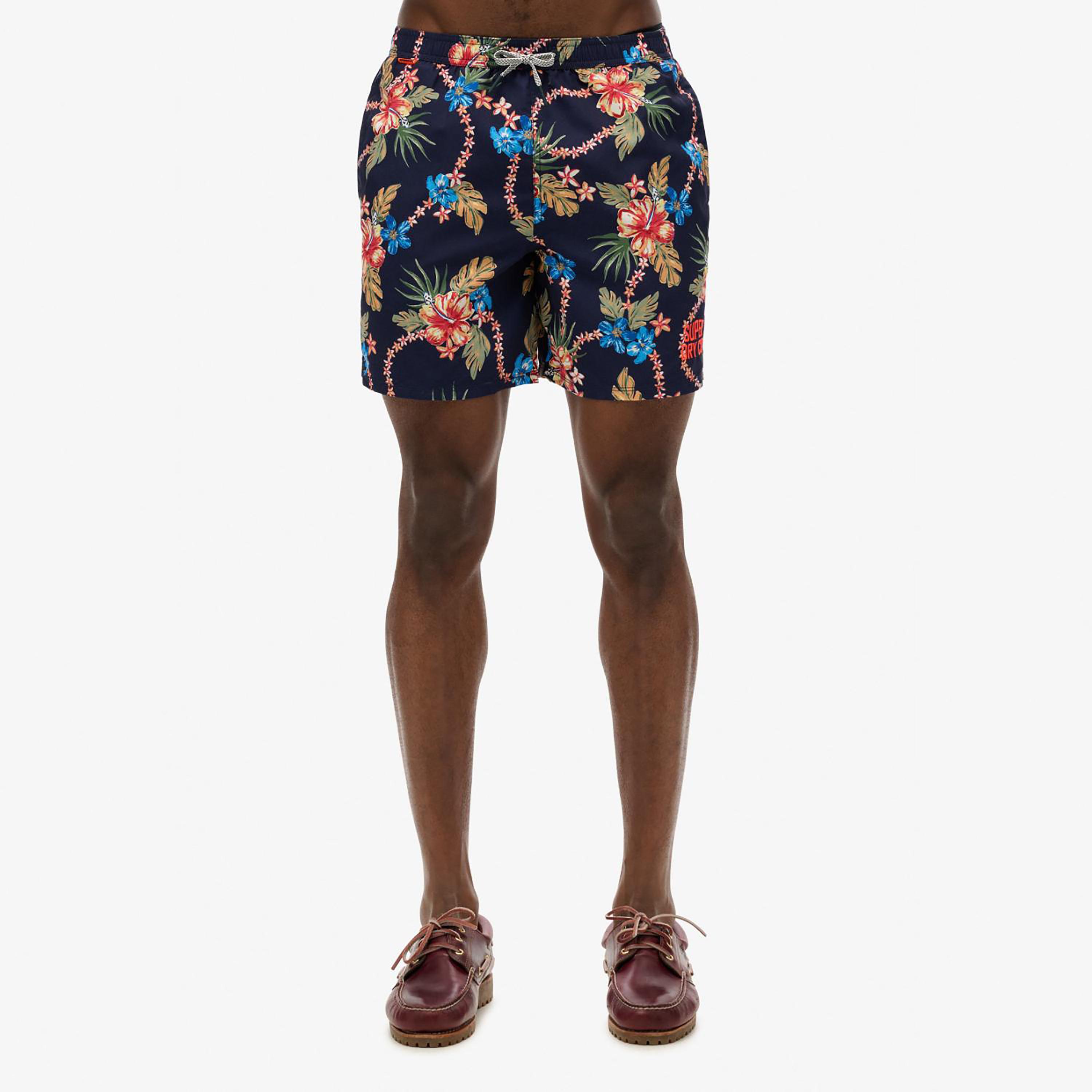 سوبر دراي شورت سباحة للرجال منخفض الارتفاع بطبعة زهور-men-clothing-bottoms-shorts-image-1