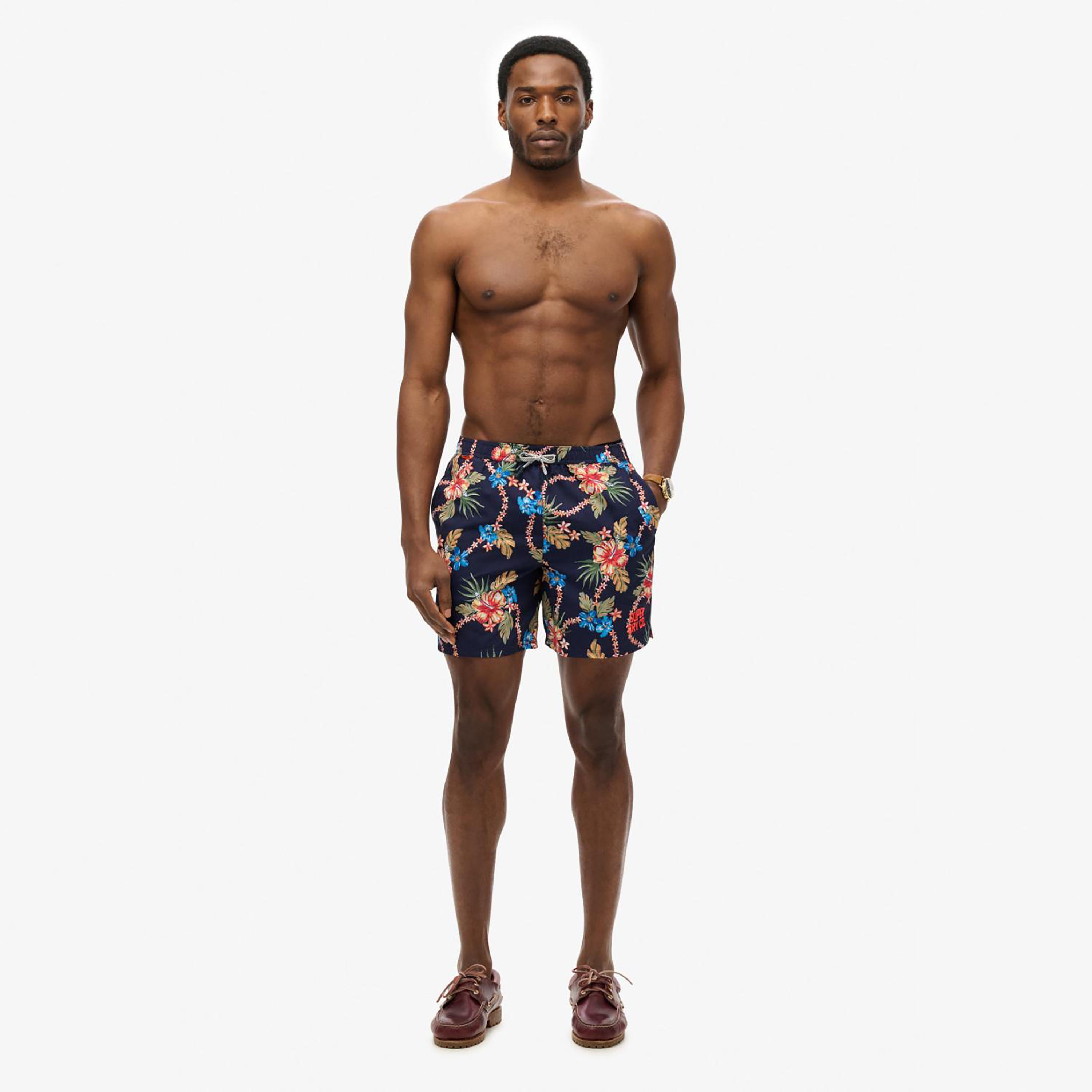 سوبر دراي شورت سباحة للرجال منخفض الارتفاع بطبعة زهور-men-clothing-bottoms-shorts-image-2