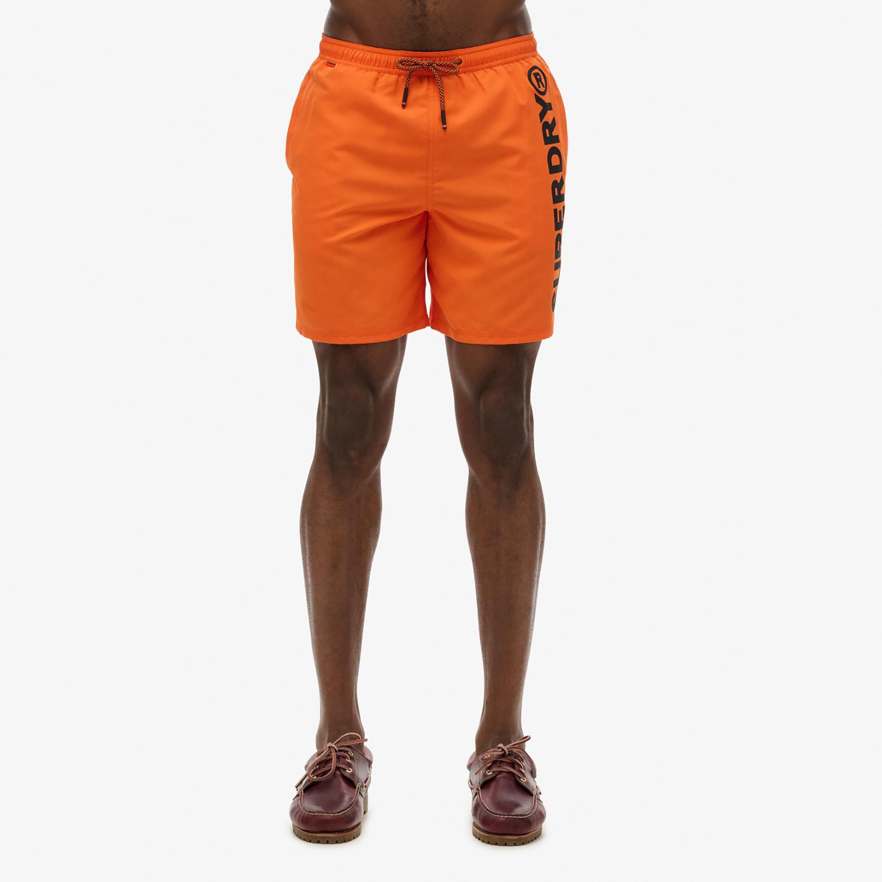 Superdry Logo Low-Rise Drawstring Men's Swim Shorts-men-clothing-bottoms-shorts-image-1