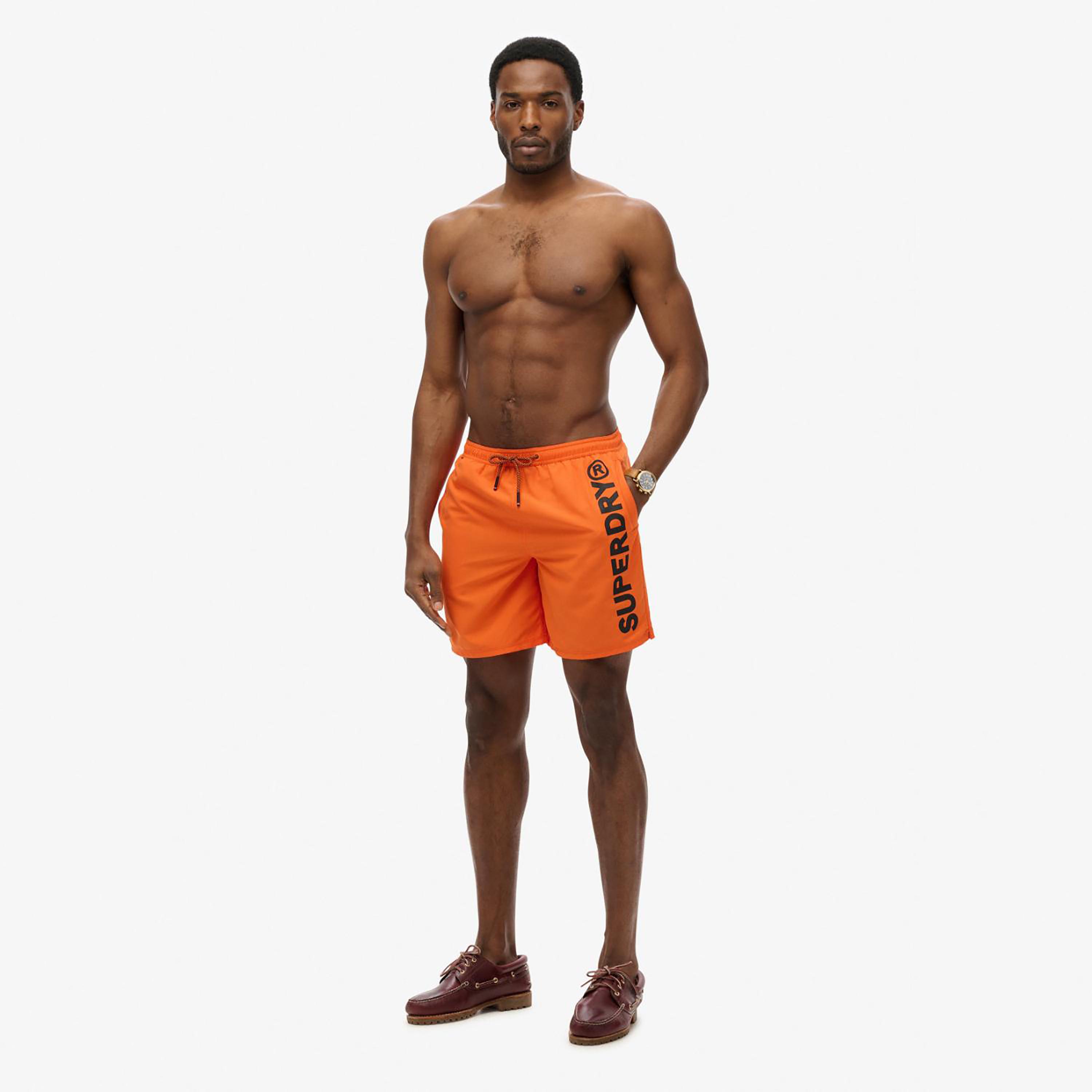 Superdry Logo Low-Rise Drawstring Men's Swim Shorts-men-clothing-bottoms-shorts-image-2