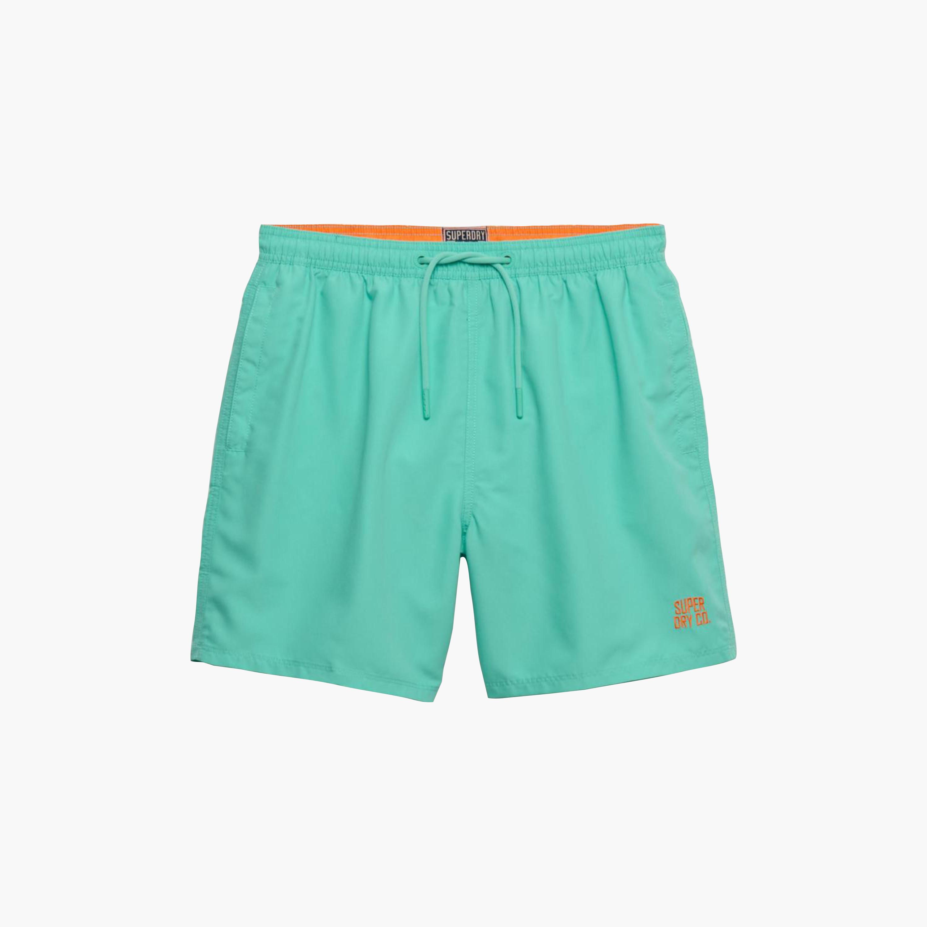 Superdry Plain Mid-Rise Elasticated Drawstring Waist Men's Swim Shorts-men-clothing-bottoms-shorts-image-5