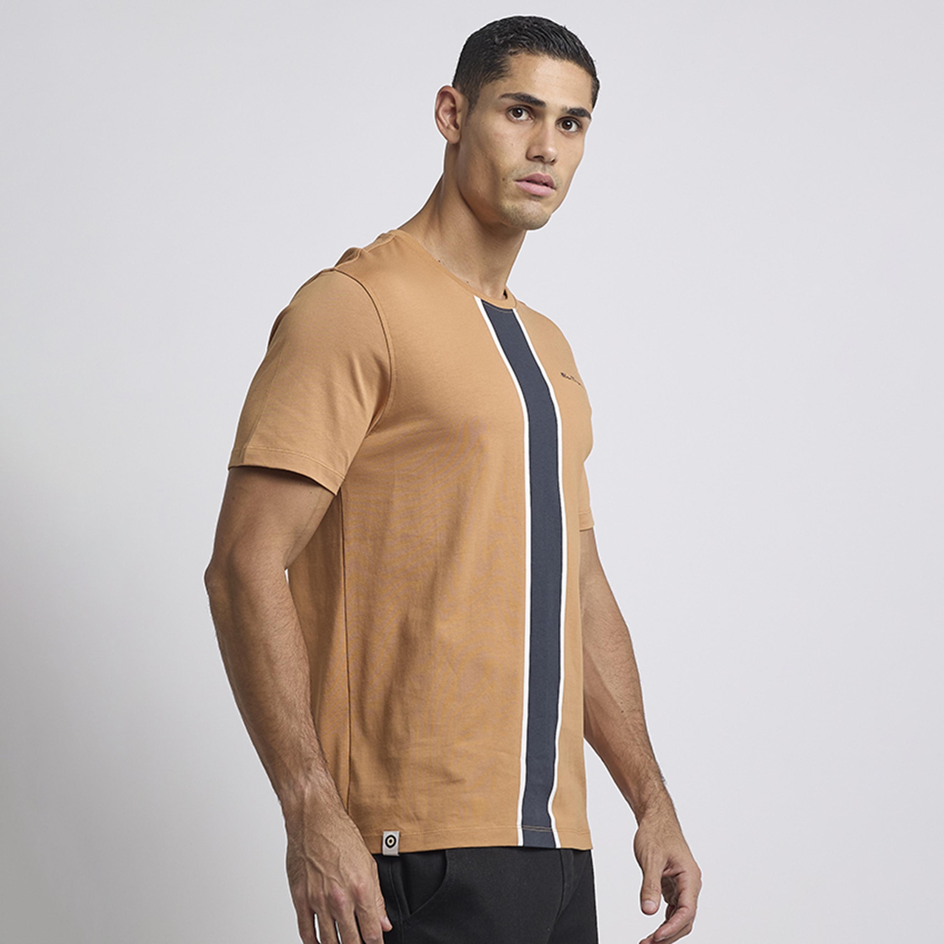 تي شيرت رجالي مخطط بياقة دائرية وأكمام قصيرة من بن شيرمان-men-clothing-tshirtsandpolos-tshirts-image-2