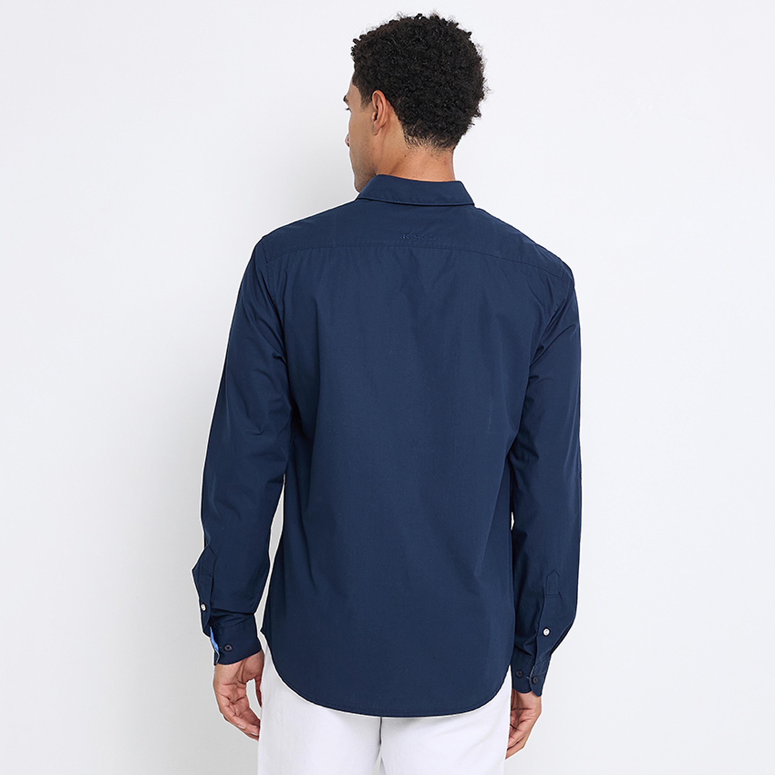 قميص رجالي بقصة عادية سادة بياقة وأكمام طويلة من بن شيرمان-men-clothing-shirts-image-17