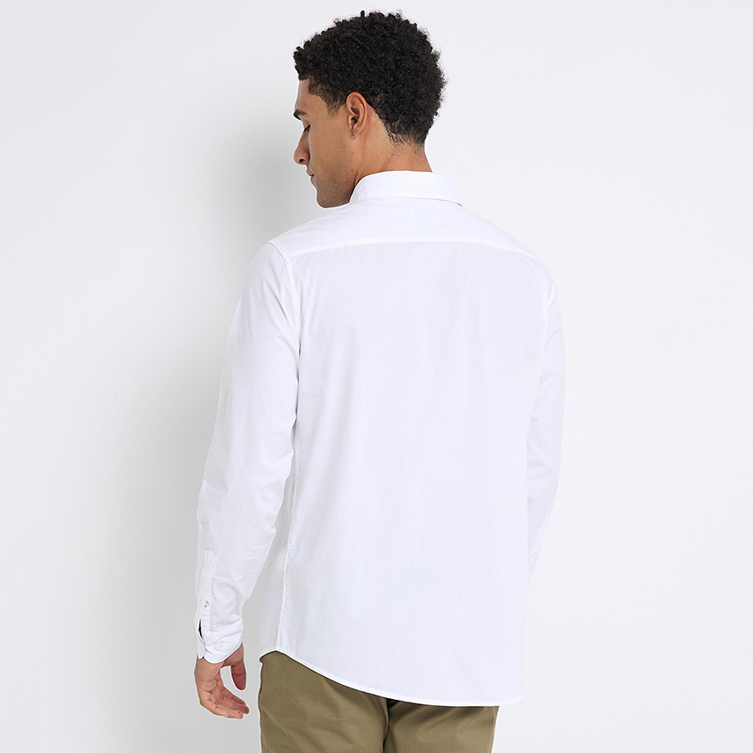 قميص رجالي بقصة عادية سادة بياقة وأكمام طويلة من بن شيرمان-men-clothing-shirts-image-12
