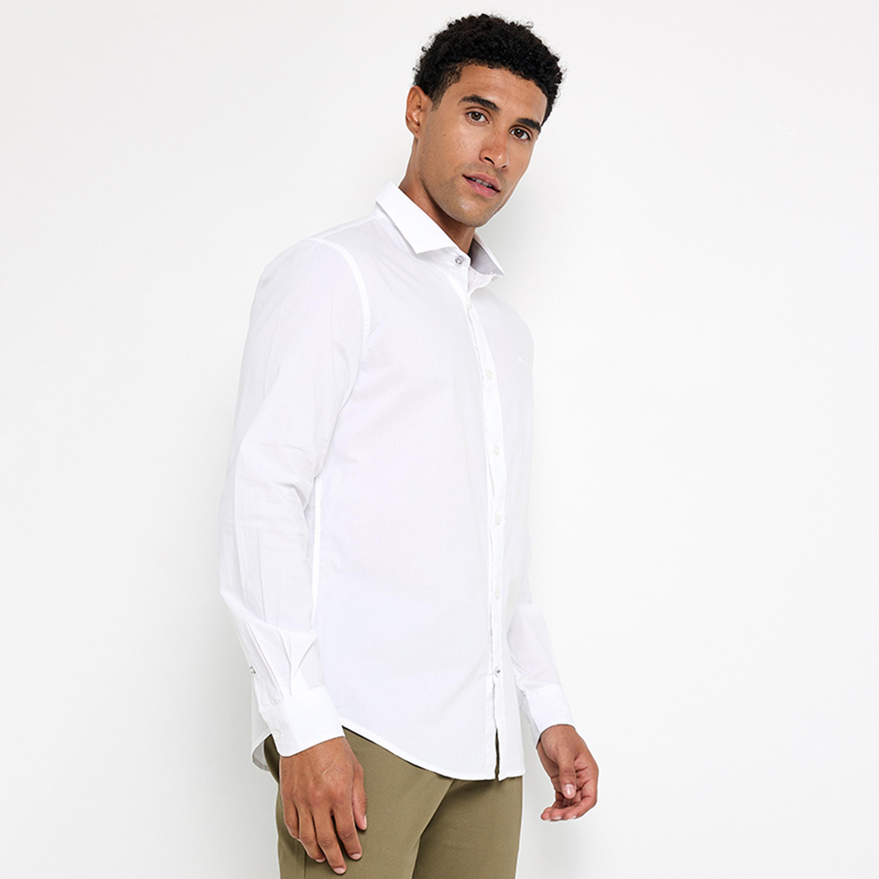 قميص رجالي بقصة عادية سادة بياقة وأكمام طويلة من بن شيرمان-men-clothing-shirts-image-13