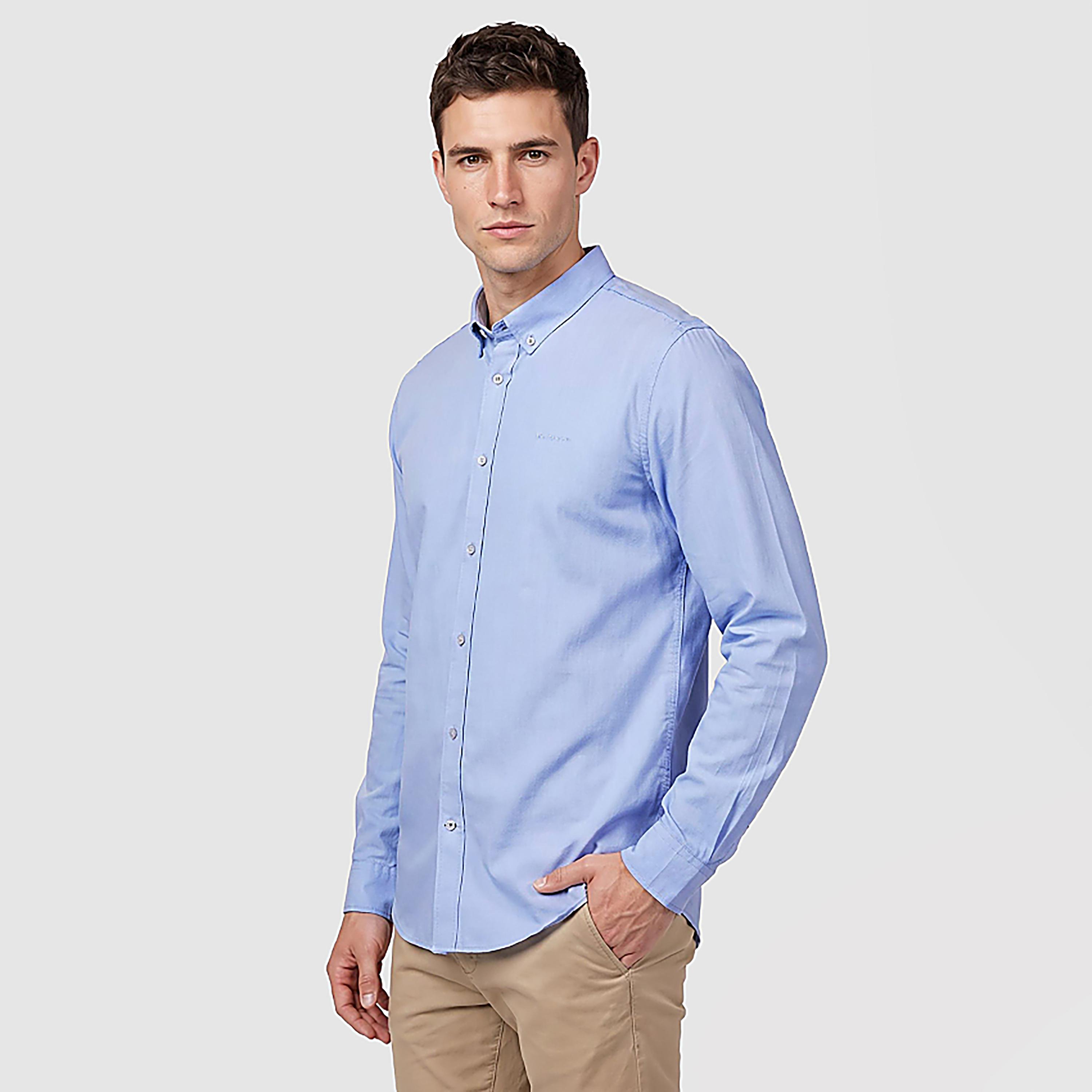 قميص رجالي سادة بقصة ريجيولار فيت وياقة بأزرار وأكمام طويلة من بن شيرمان-men-clothing-shirts-image-3