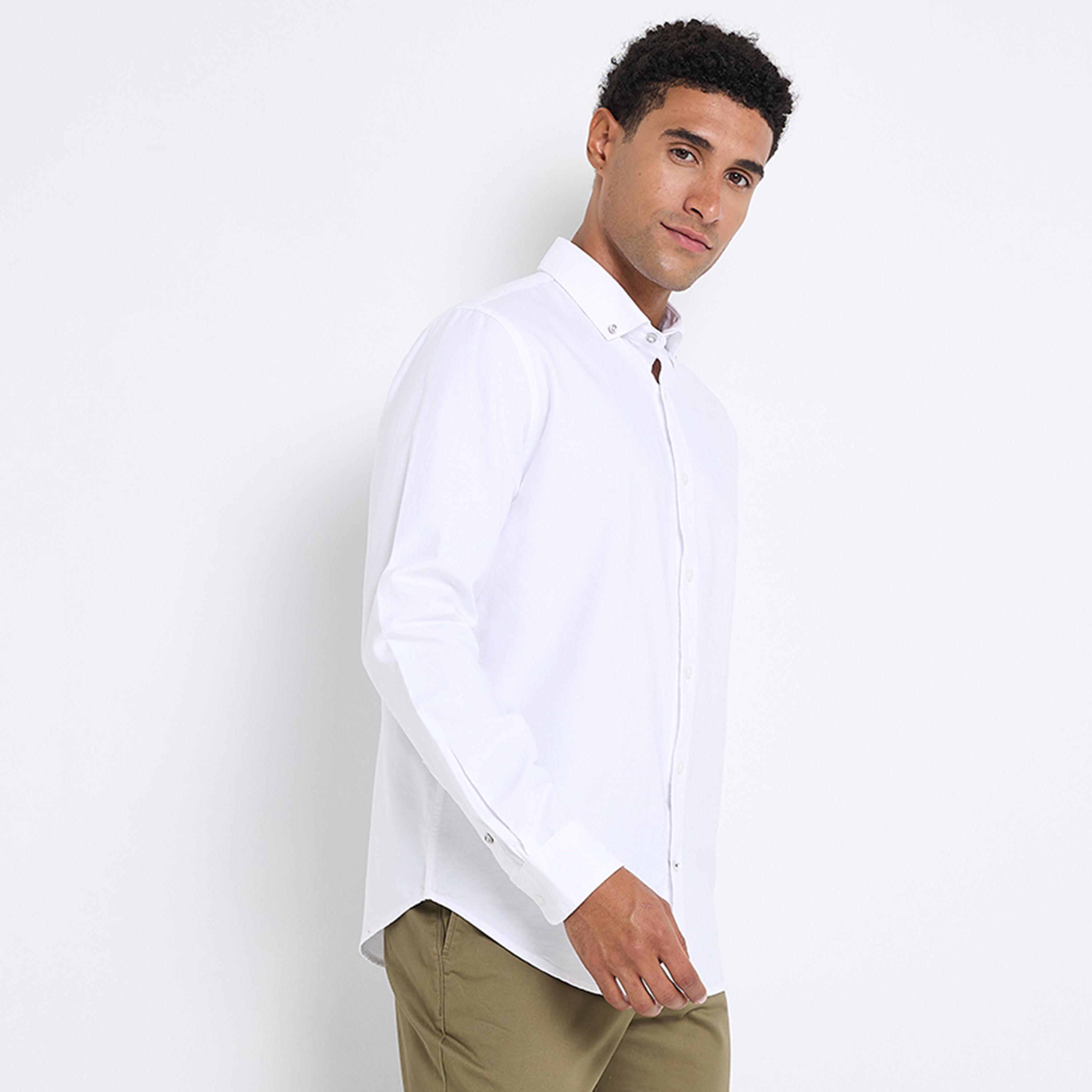 قميص رجالي بقصة عادية بياقة وأزرار وأكمام طويلة من بن شيرمان-men-clothing-shirts-image-18