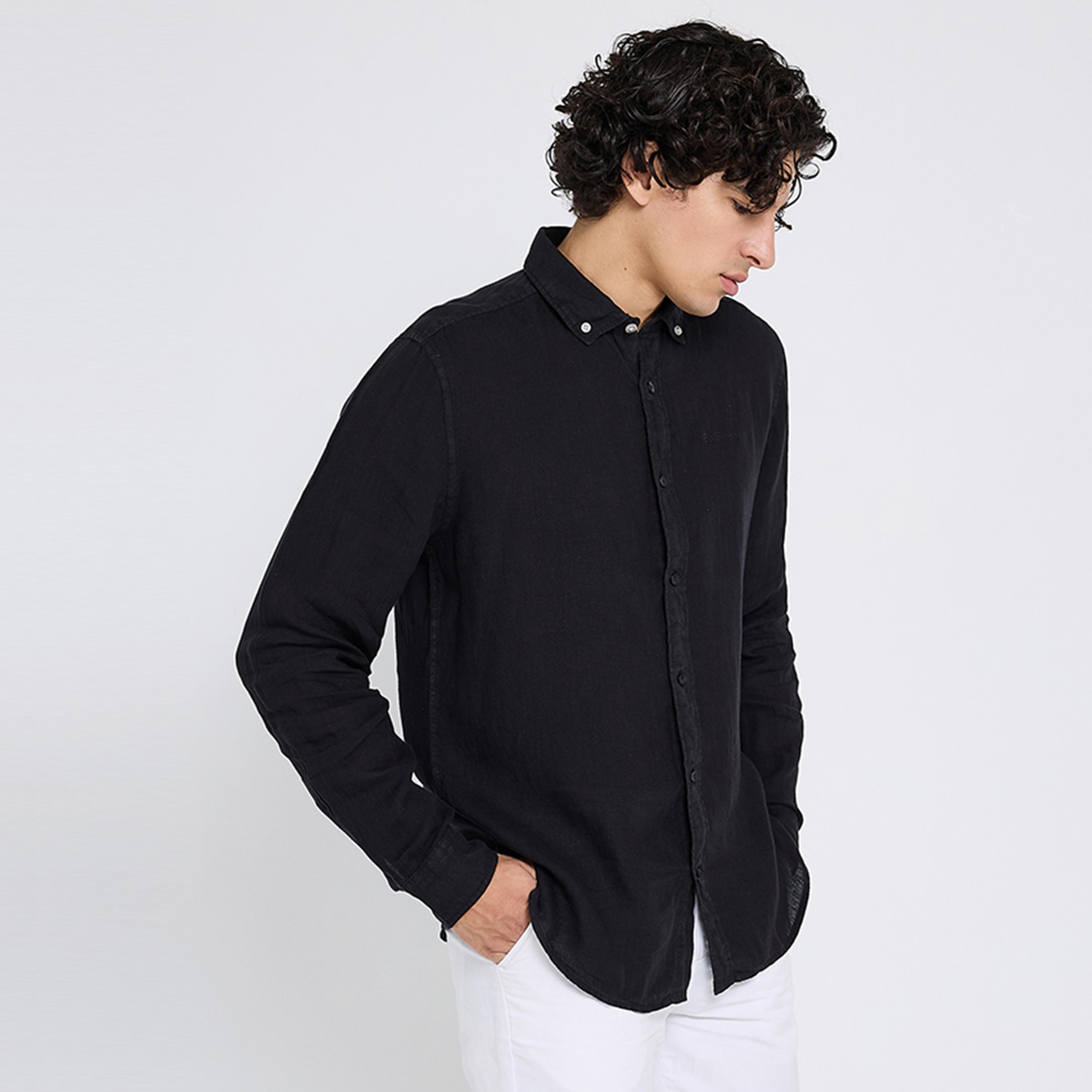 قميص رجالي بقصة عادية بياقة وأزرار وأكمام طويلة من بن شيرمان-men-clothing-shirts-image-14