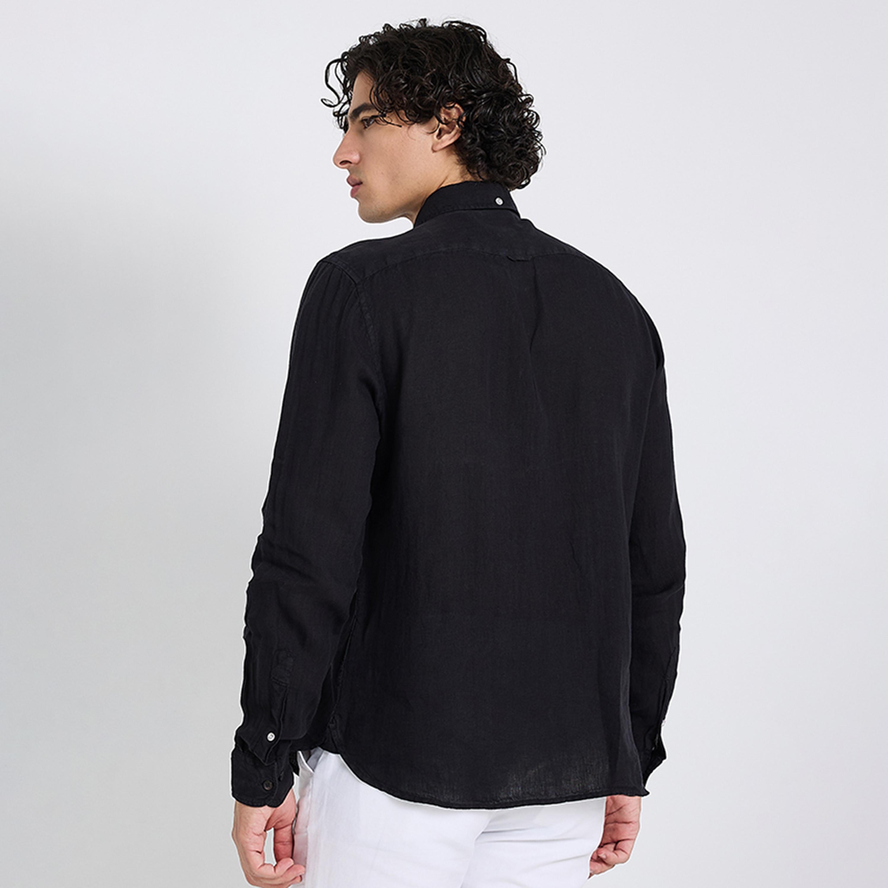 قميص رجالي بقصة عادية بياقة وأزرار وأكمام طويلة من بن شيرمان-men-clothing-shirts-image-1