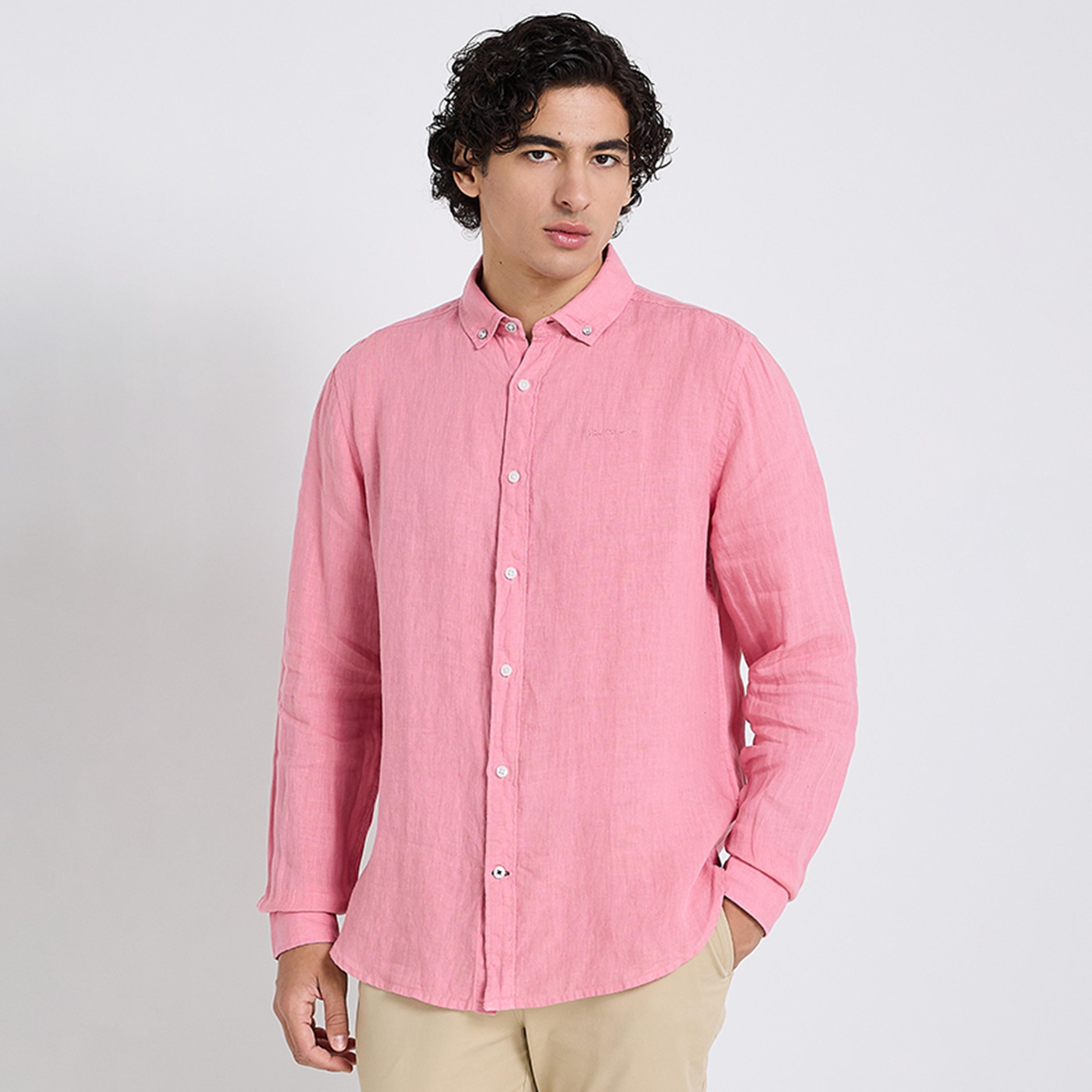 قميص رجالي بقصة عادية بياقة وأزرار وأكمام طويلة من بن شيرمان-men-clothing-shirts-image-9