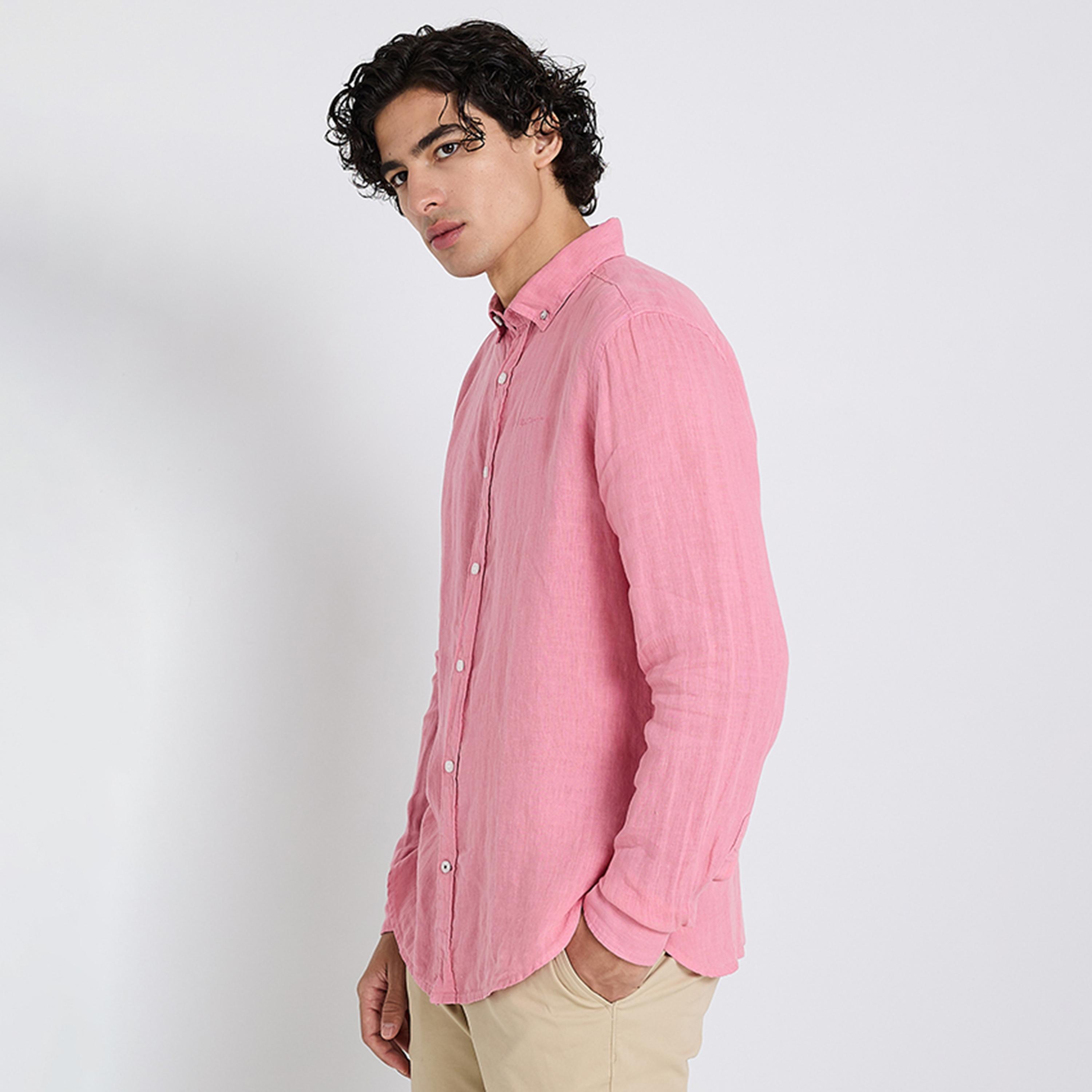 قميص رجالي بقصة عادية بياقة وأزرار وأكمام طويلة من بن شيرمان-men-clothing-shirts-image-11