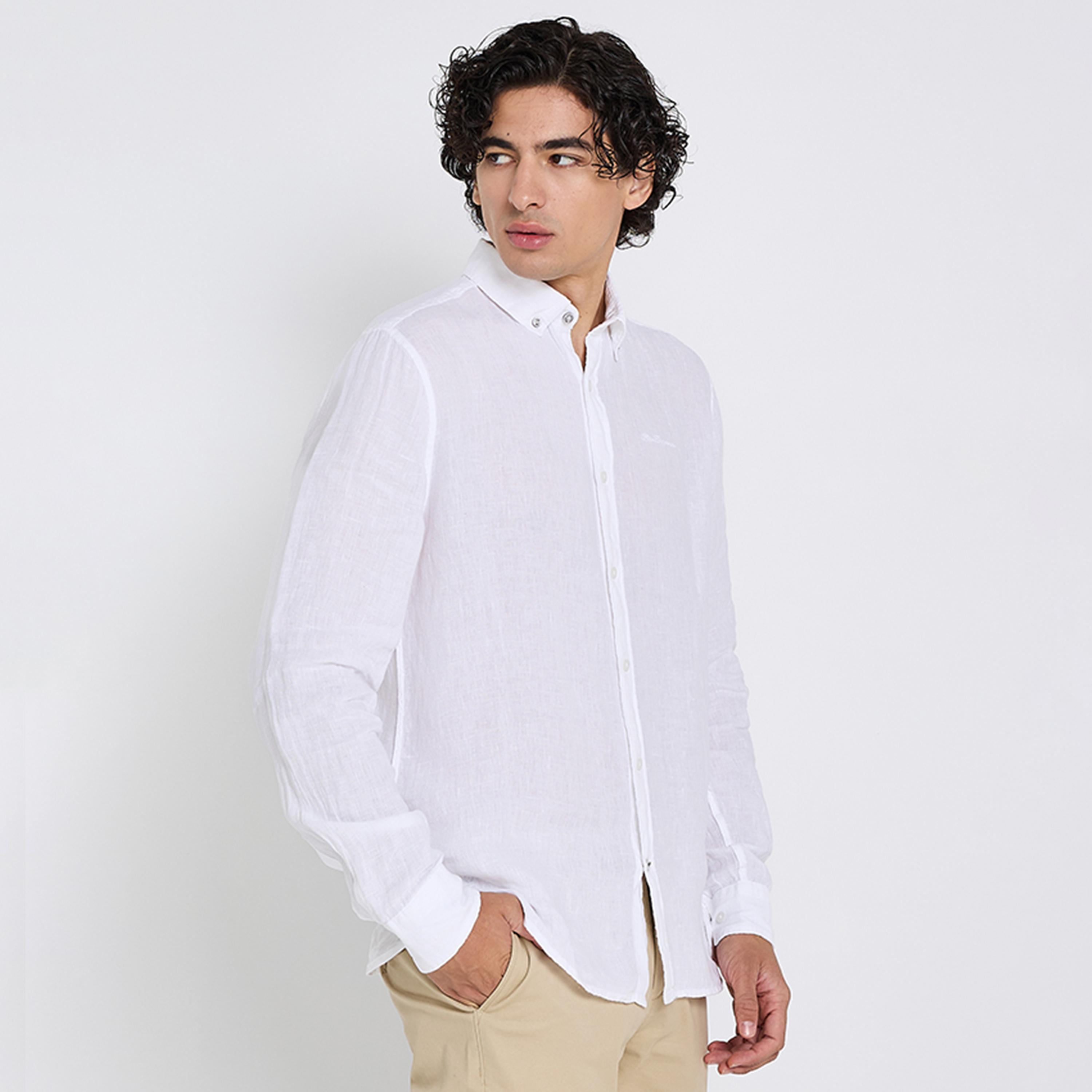 قميص رجالي بقصة عادية بياقة وأزرار وأكمام طويلة من بن شيرمان-men-clothing-shirts-image-3