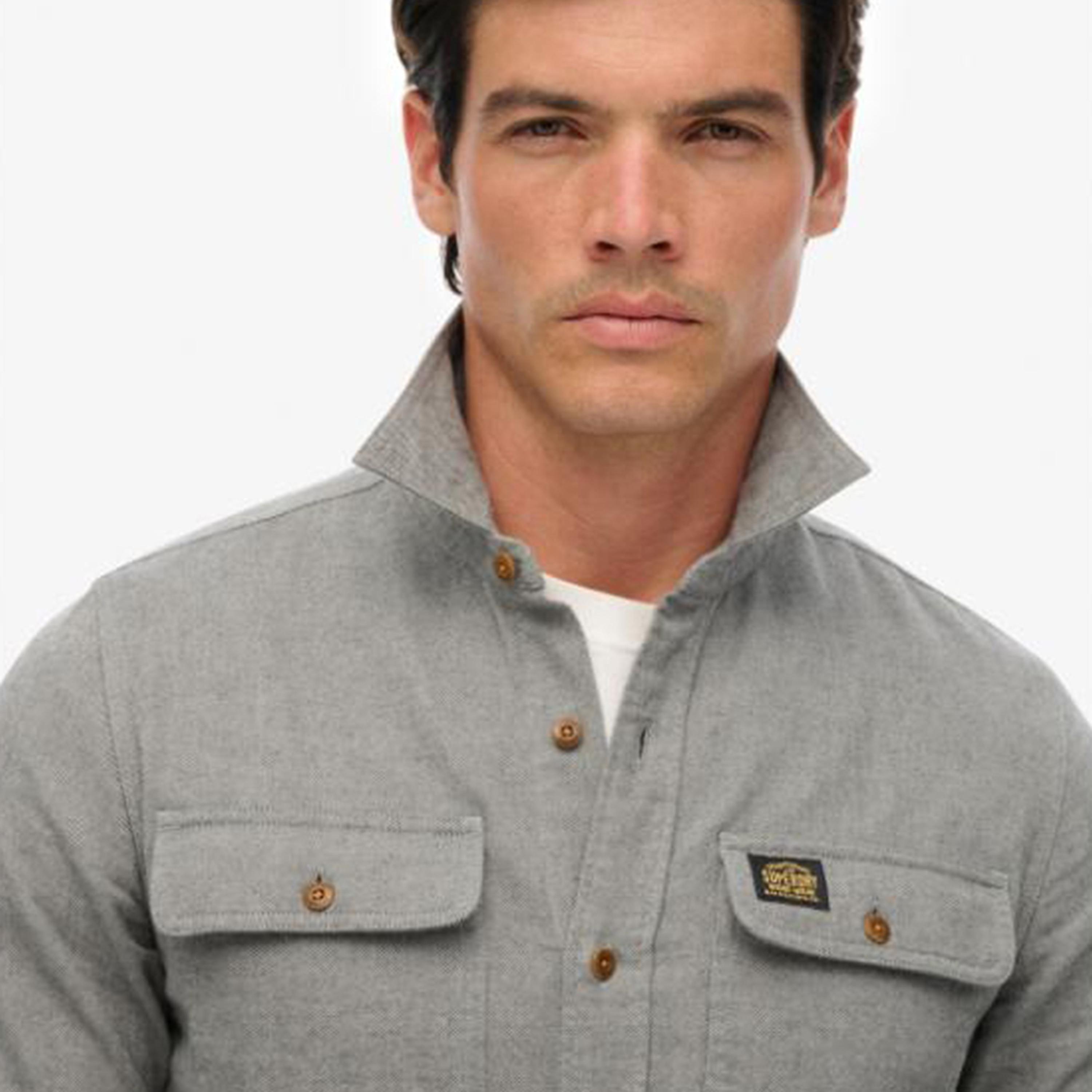 Superdry Plain Collared Long Sleeves Men's Shirt-men-clothing-shirts-image-3
