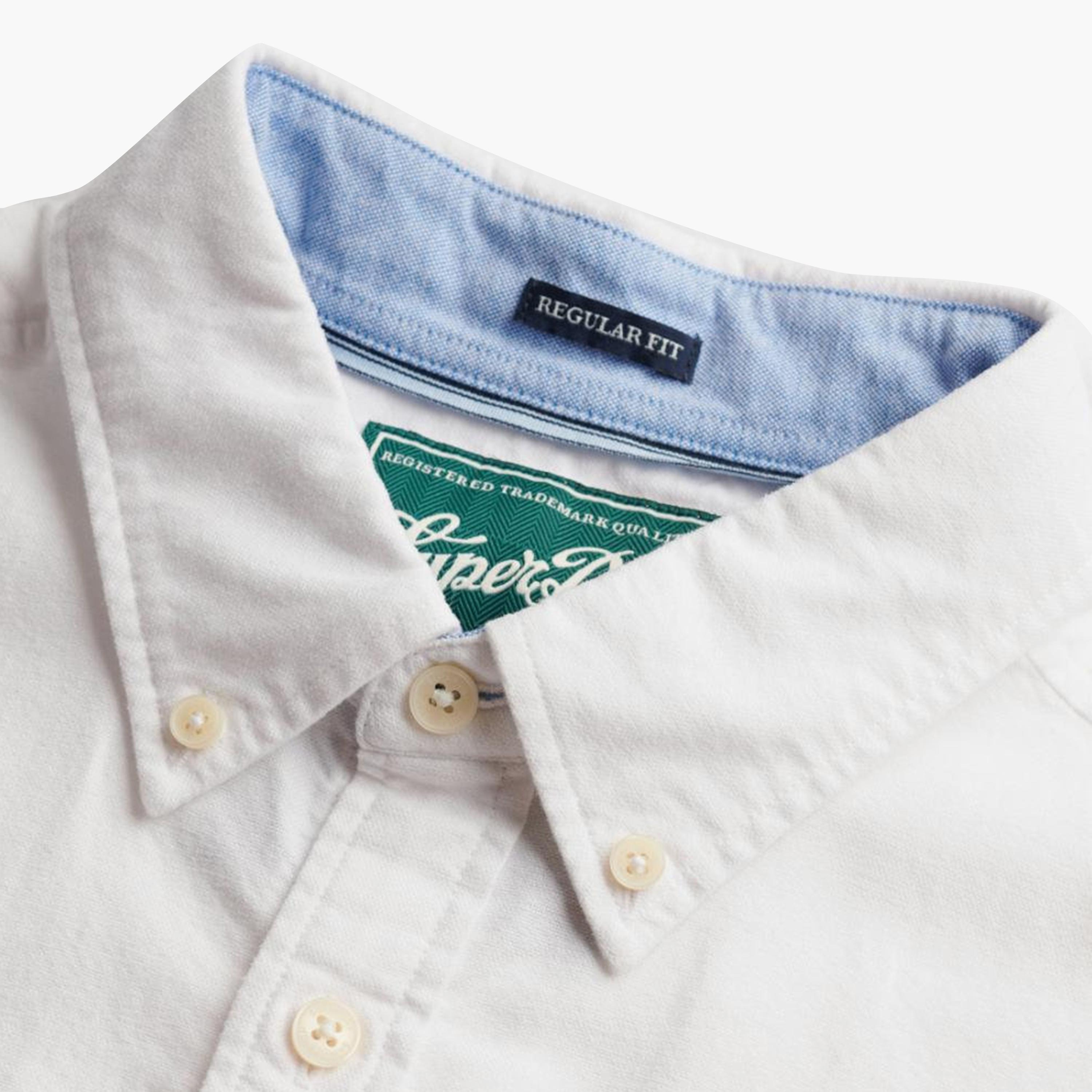 قميص رجالي سادة بأكمام قصيرة وياقة بأزرار من سوبر دراي-men-clothing-shirts-image-5