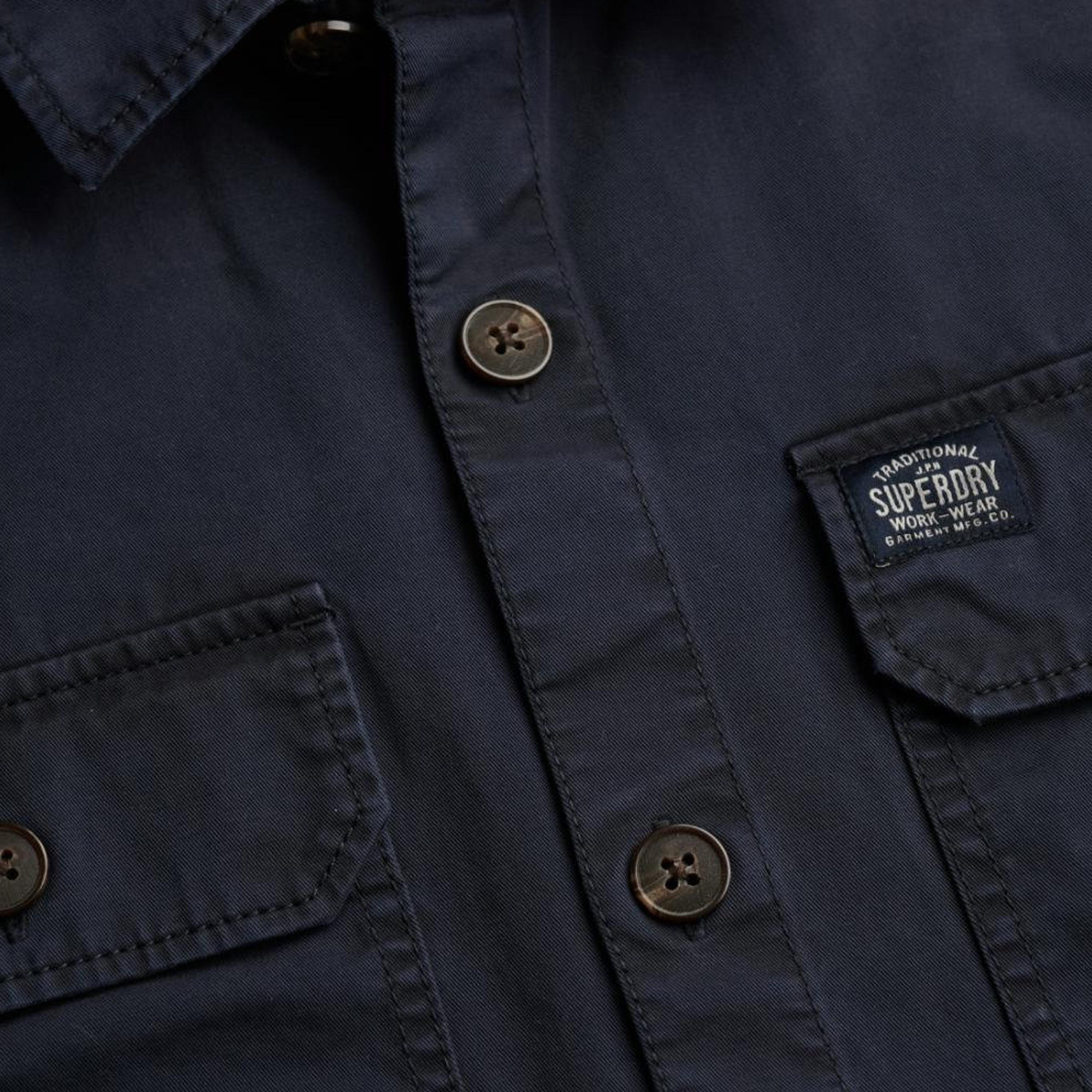 Superdry Plain Collared Long Sleeves Men's Overshirt-men-clothing-shirts-image-6