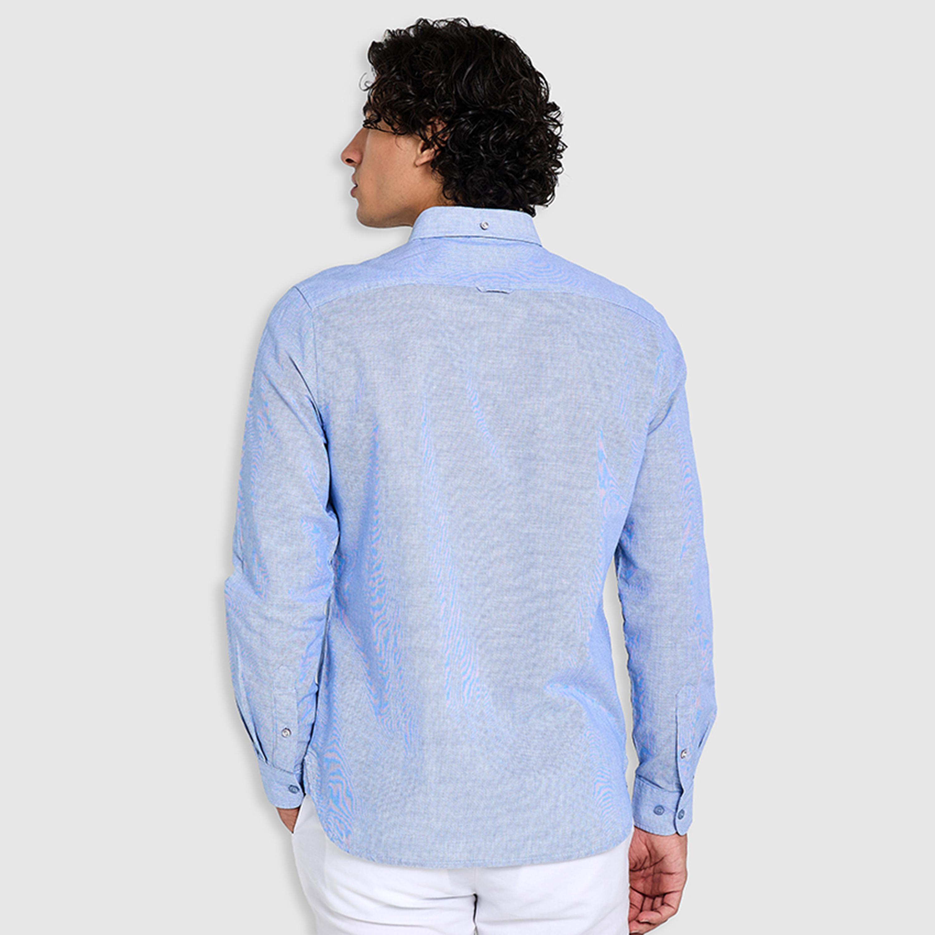قميص رجالي بقصة عادية بياقة وأزرار وأكمام طويلة من بن شيرمان-men-clothing-shirts-image-1