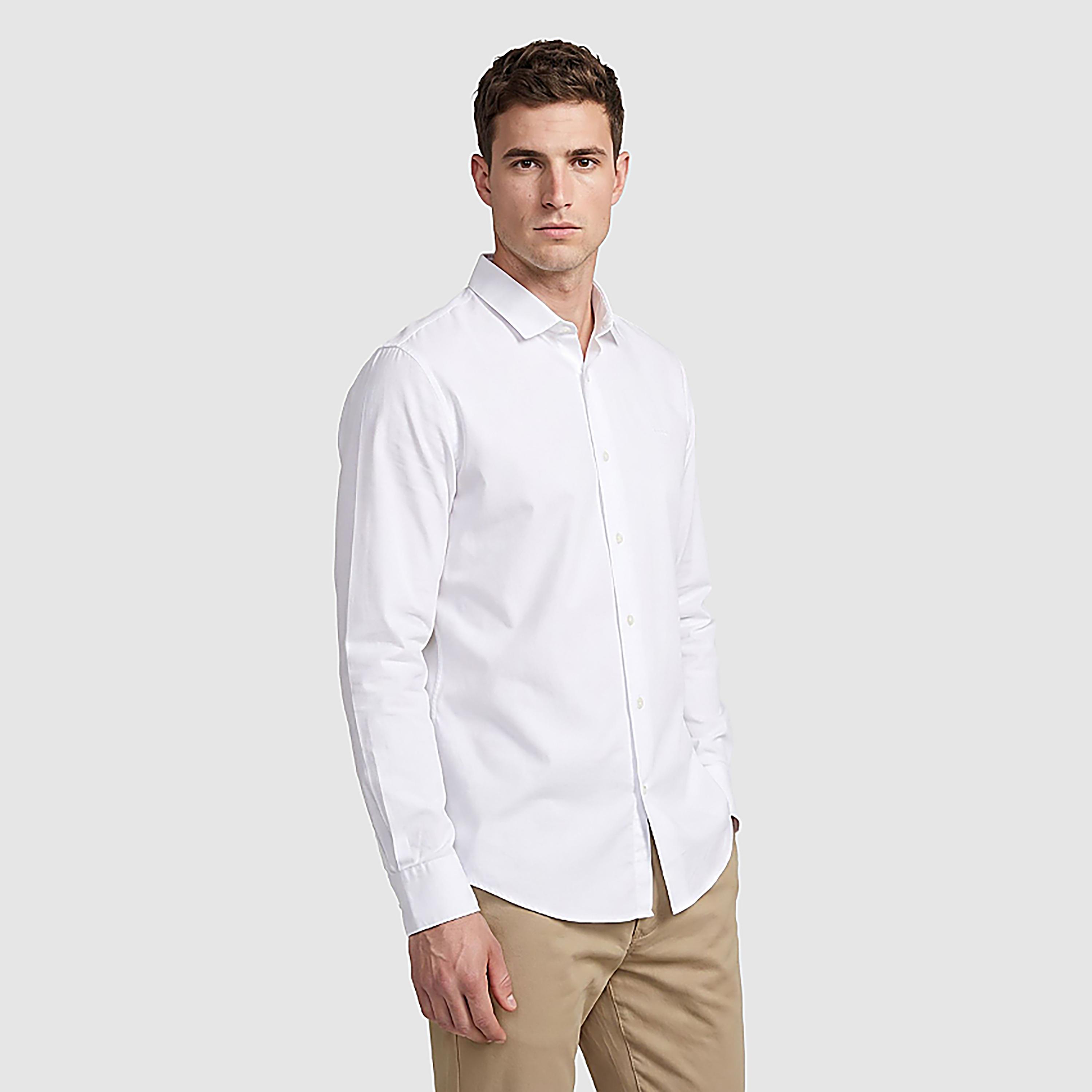 قميص رجالي سادة بقصة ريجولار فيت وياقة سبريد وأكمام طويلة من بن شيرمان-men-clothing-shirts-image-1