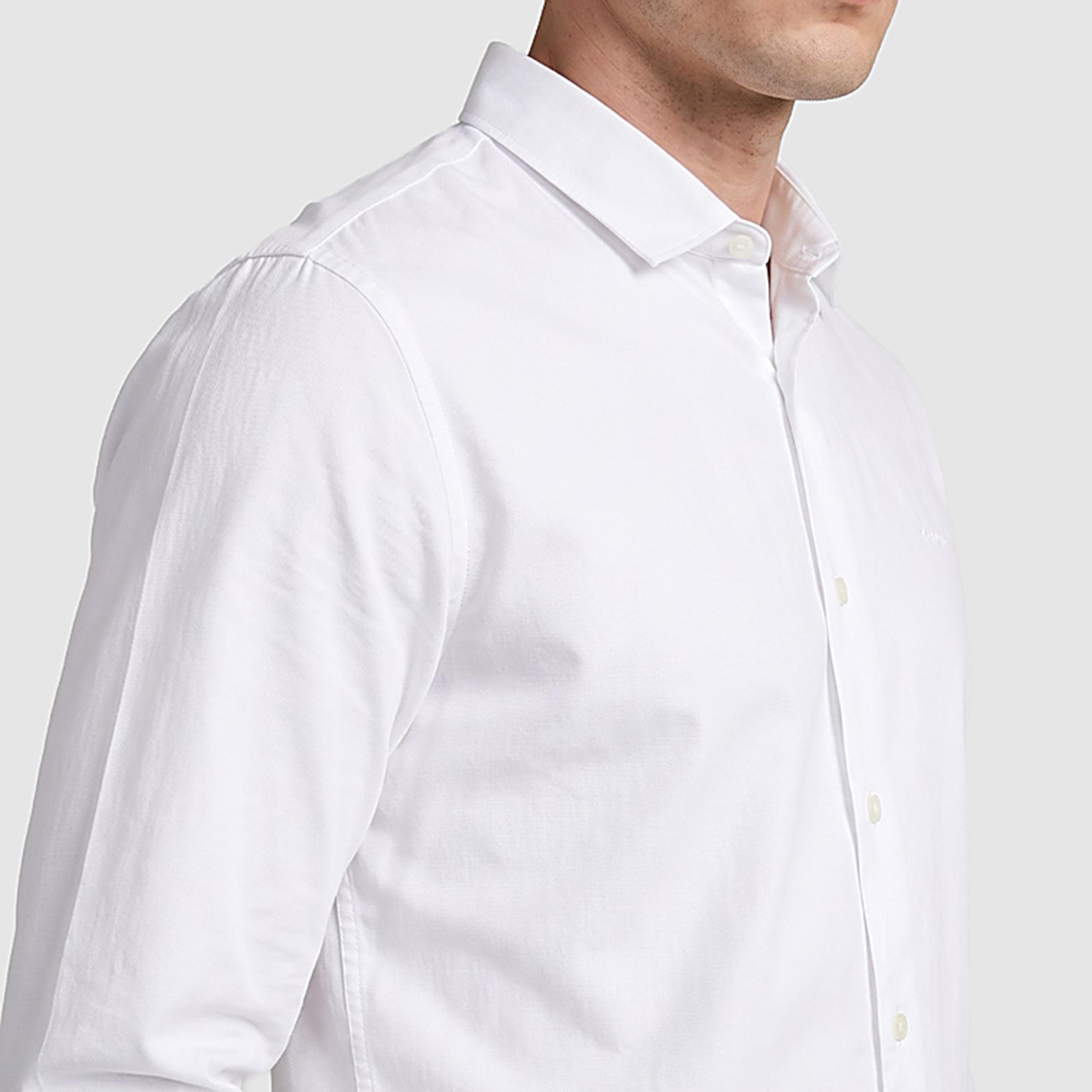 قميص رجالي سادة بقصة ريجولار فيت وياقة سبريد وأكمام طويلة من بن شيرمان-men-clothing-shirts-image-2