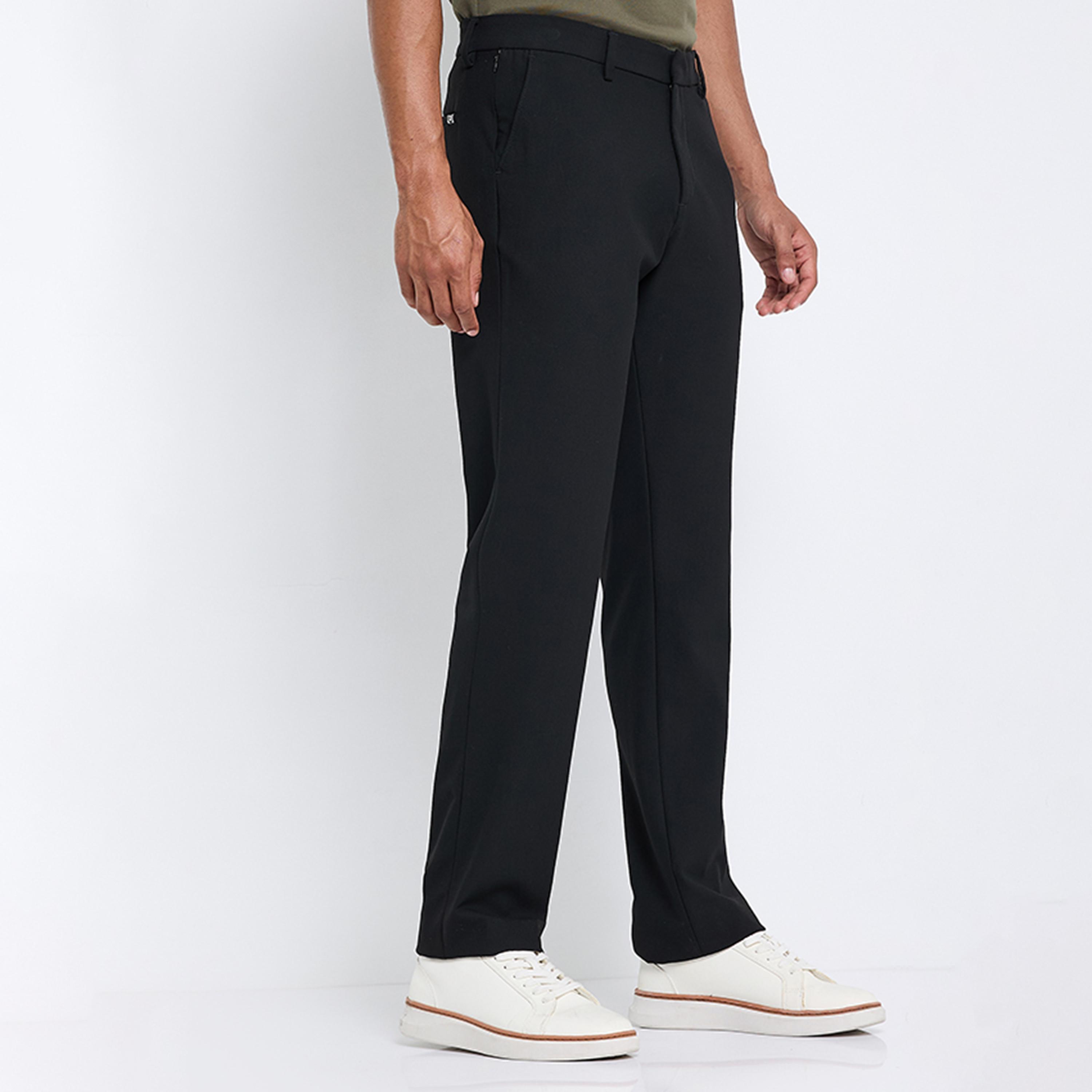 بنطلون رجالي سادة بخصر متوسط ​​ورباط مطاطي من بن شيرمان-men-clothing-bottoms-trousersandchinos-trousers-image-7